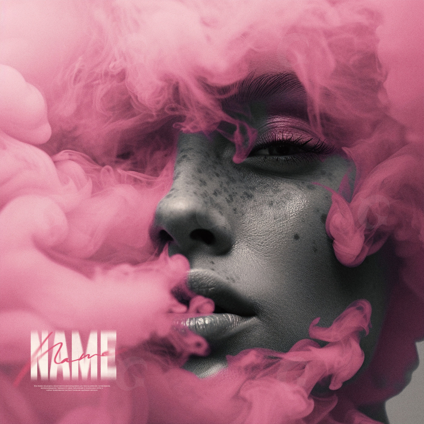 Smoke around face