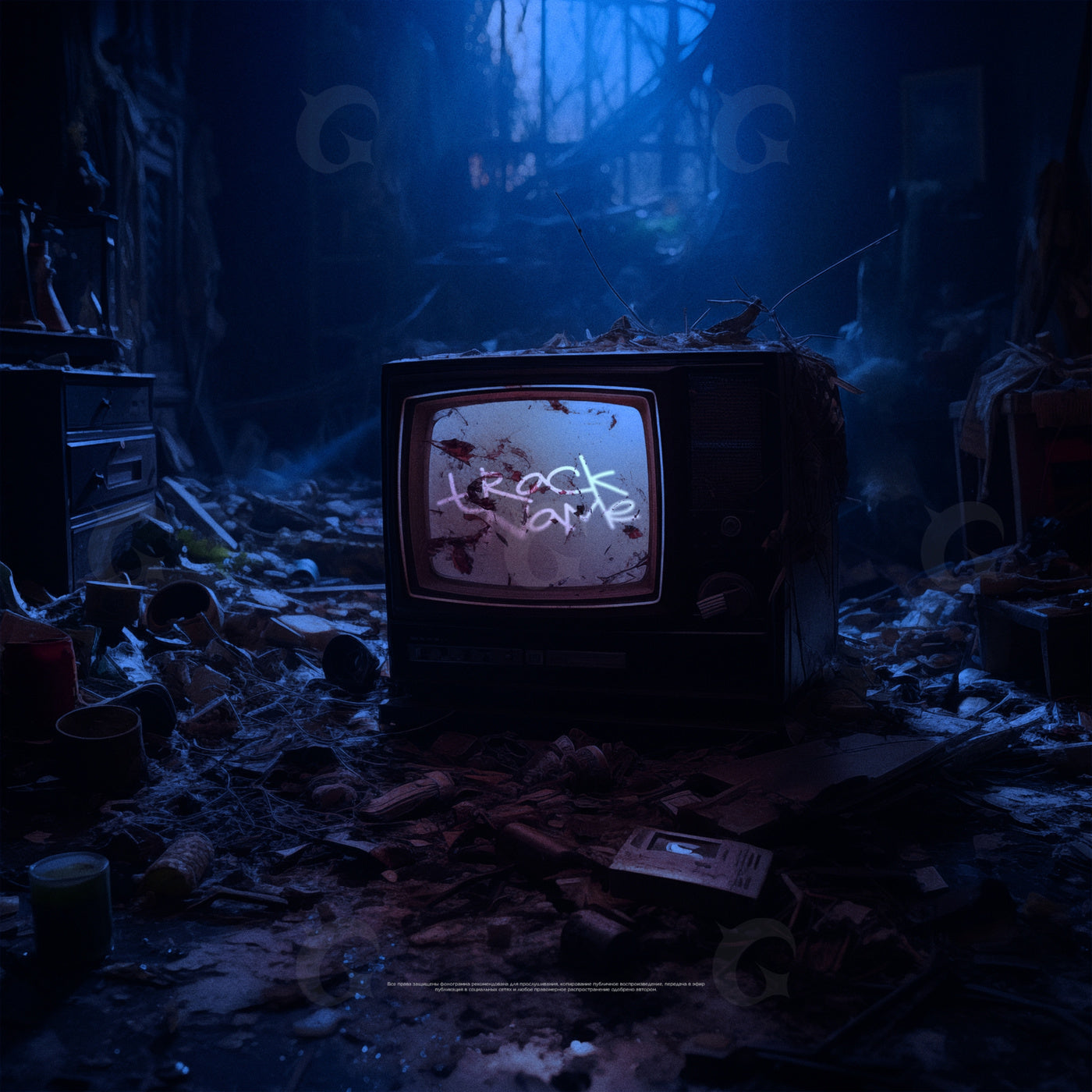 Abandoned television night