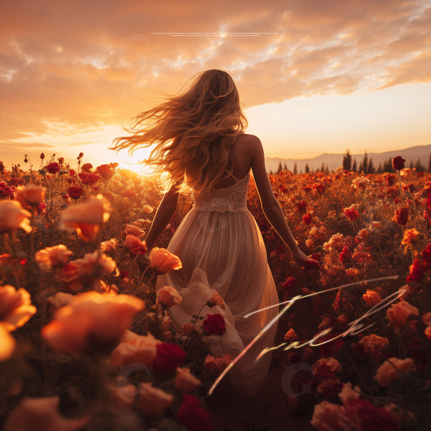 Sunset field walk