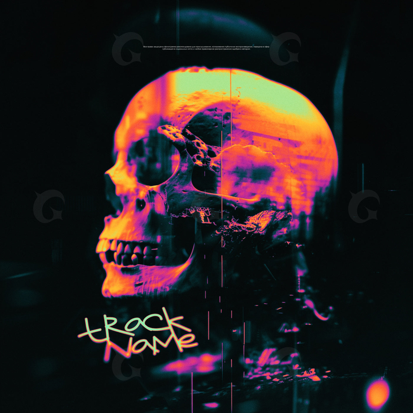 Neon skull echoes
