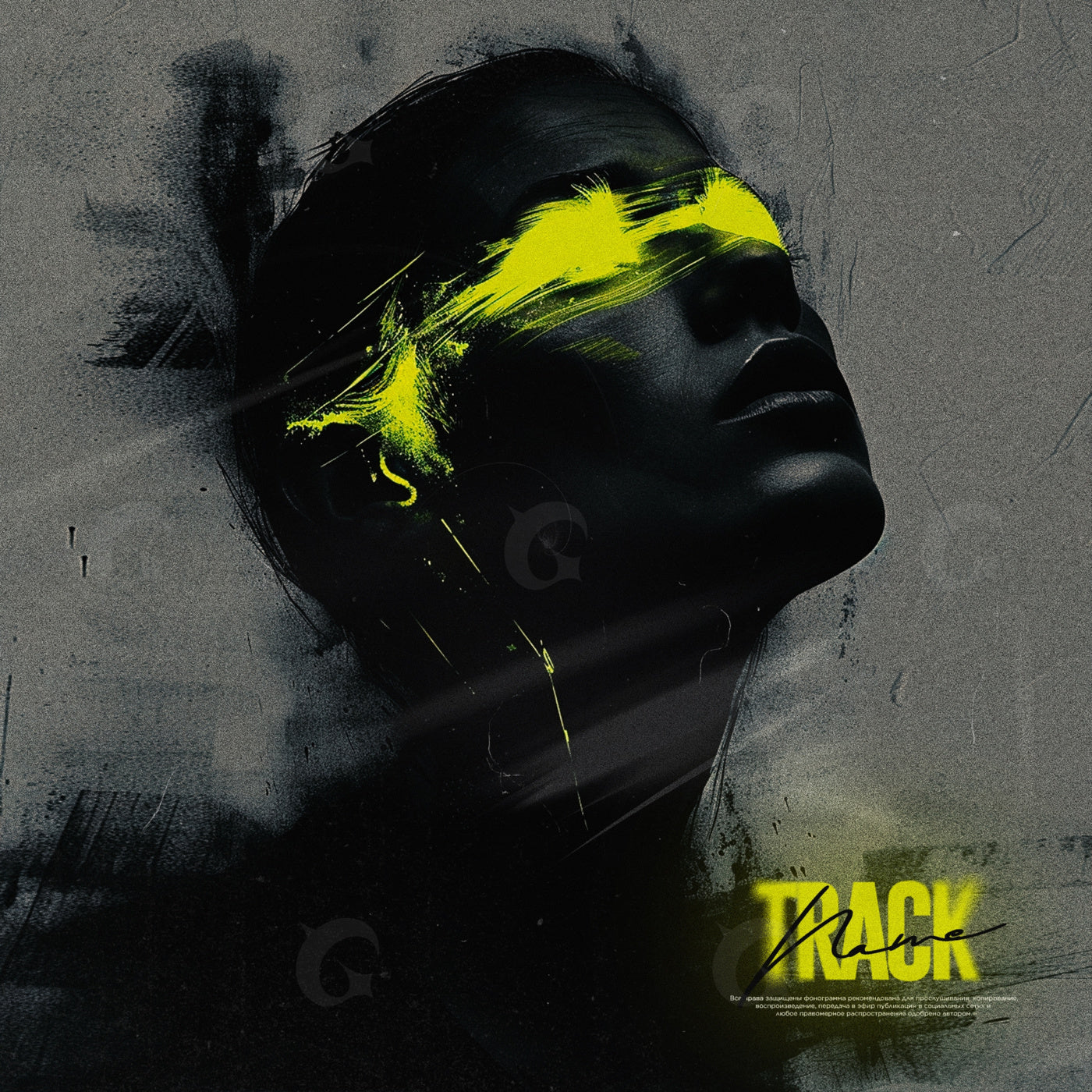 Neon masked female