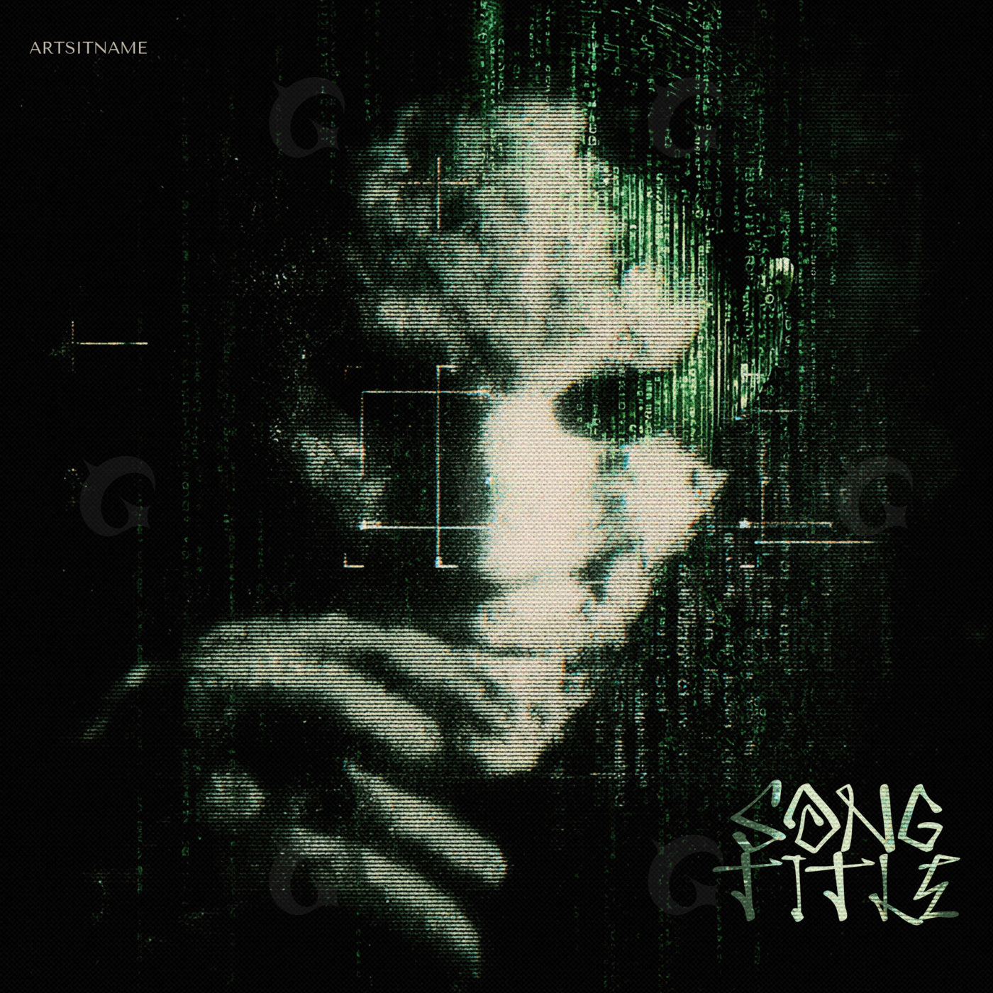 Ghostly face silence