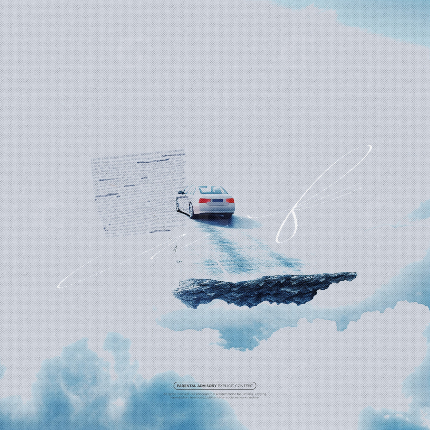 Car above clouds
