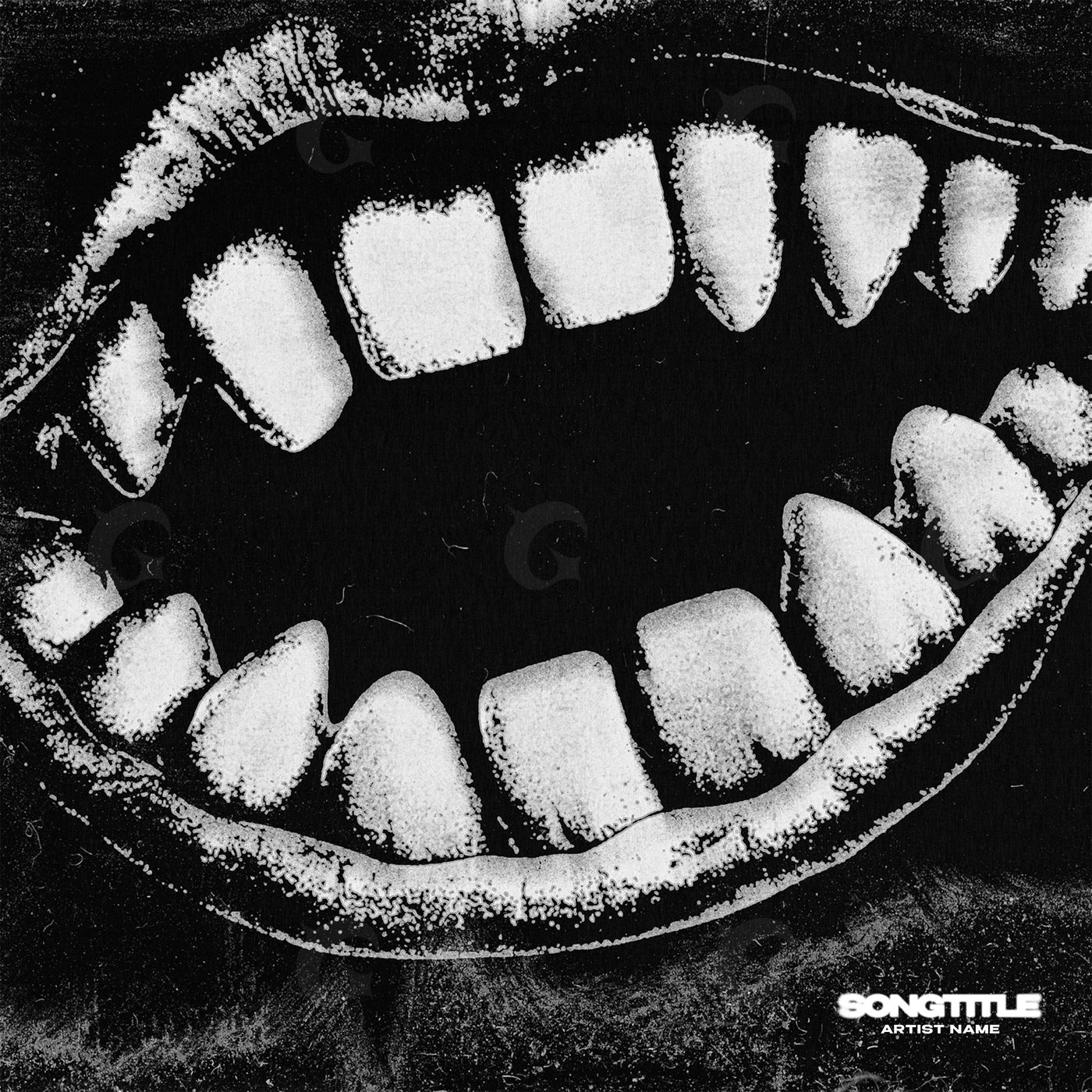 Open mouth teeth