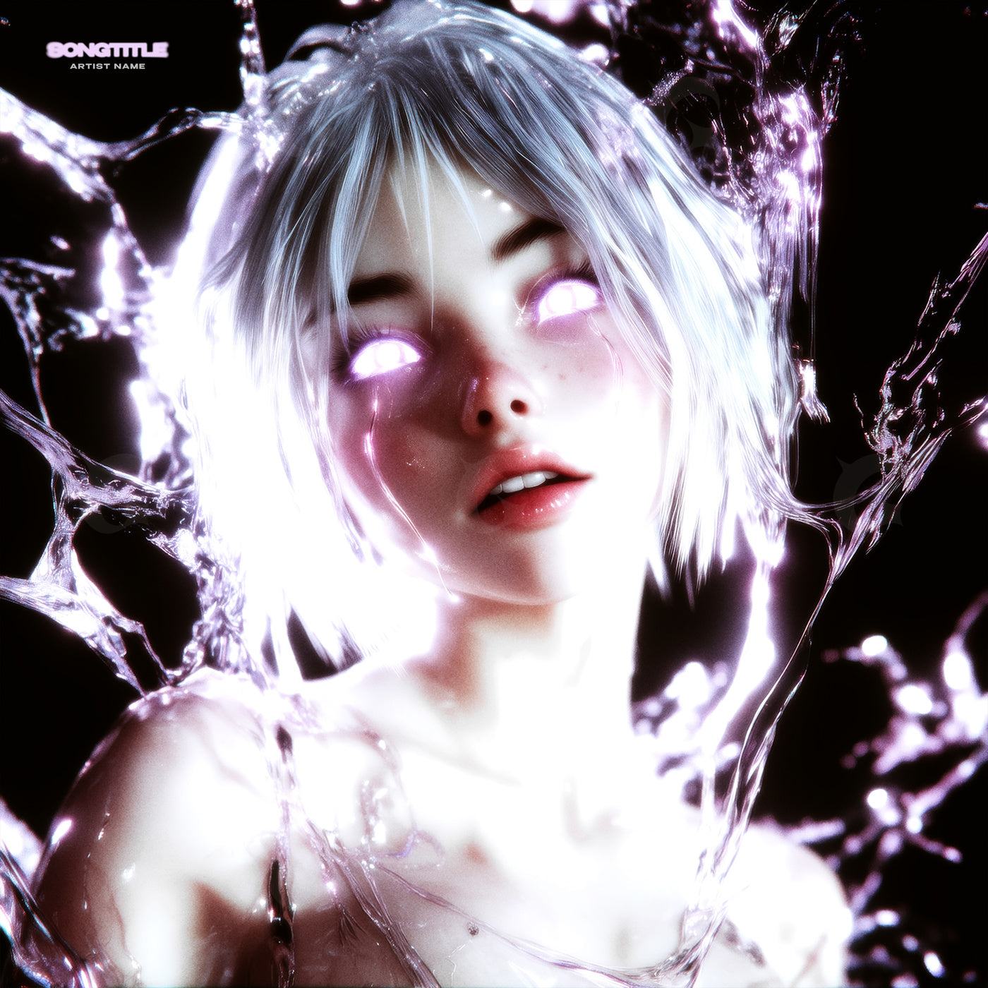 Luminous water embrace