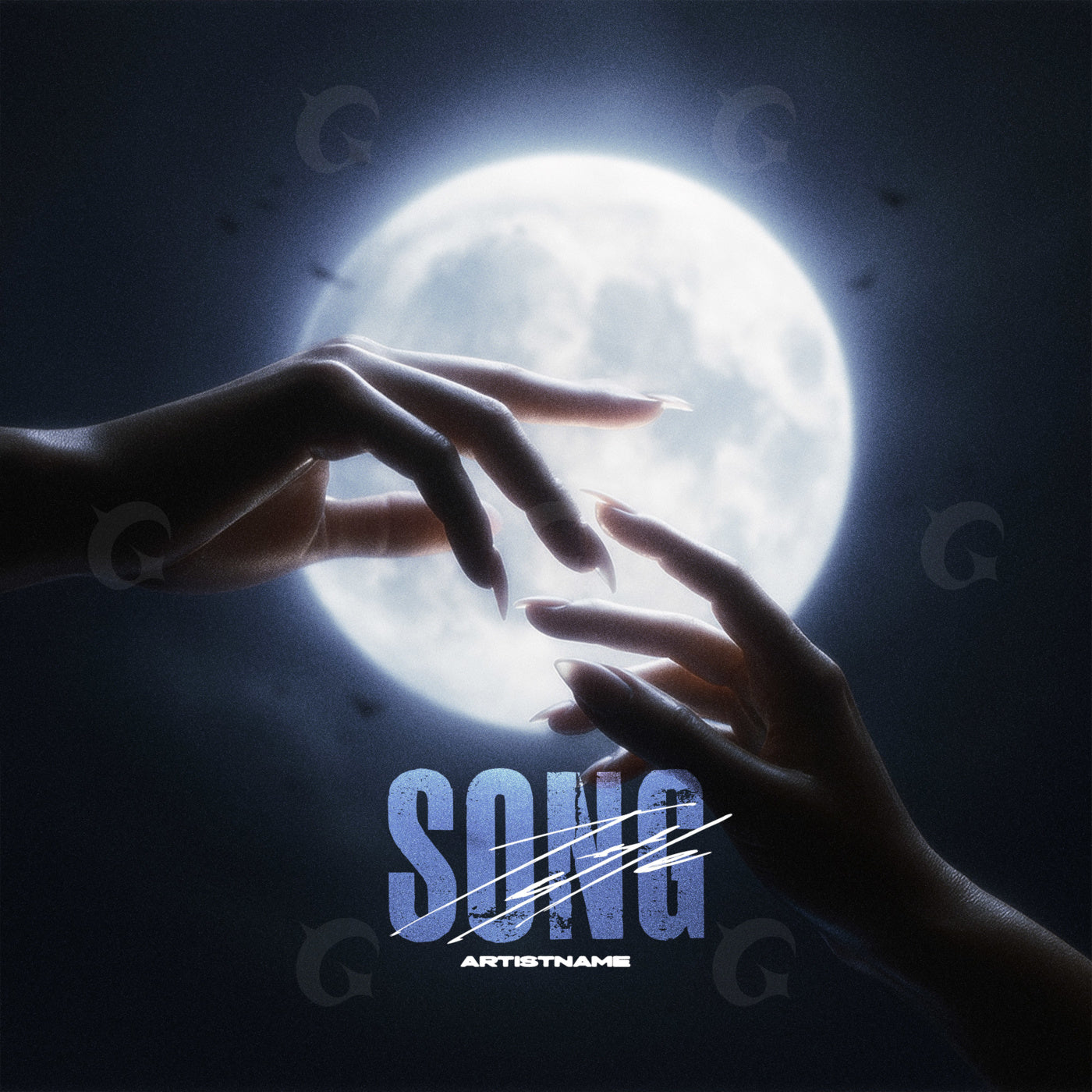 Moonlit fingertip reach