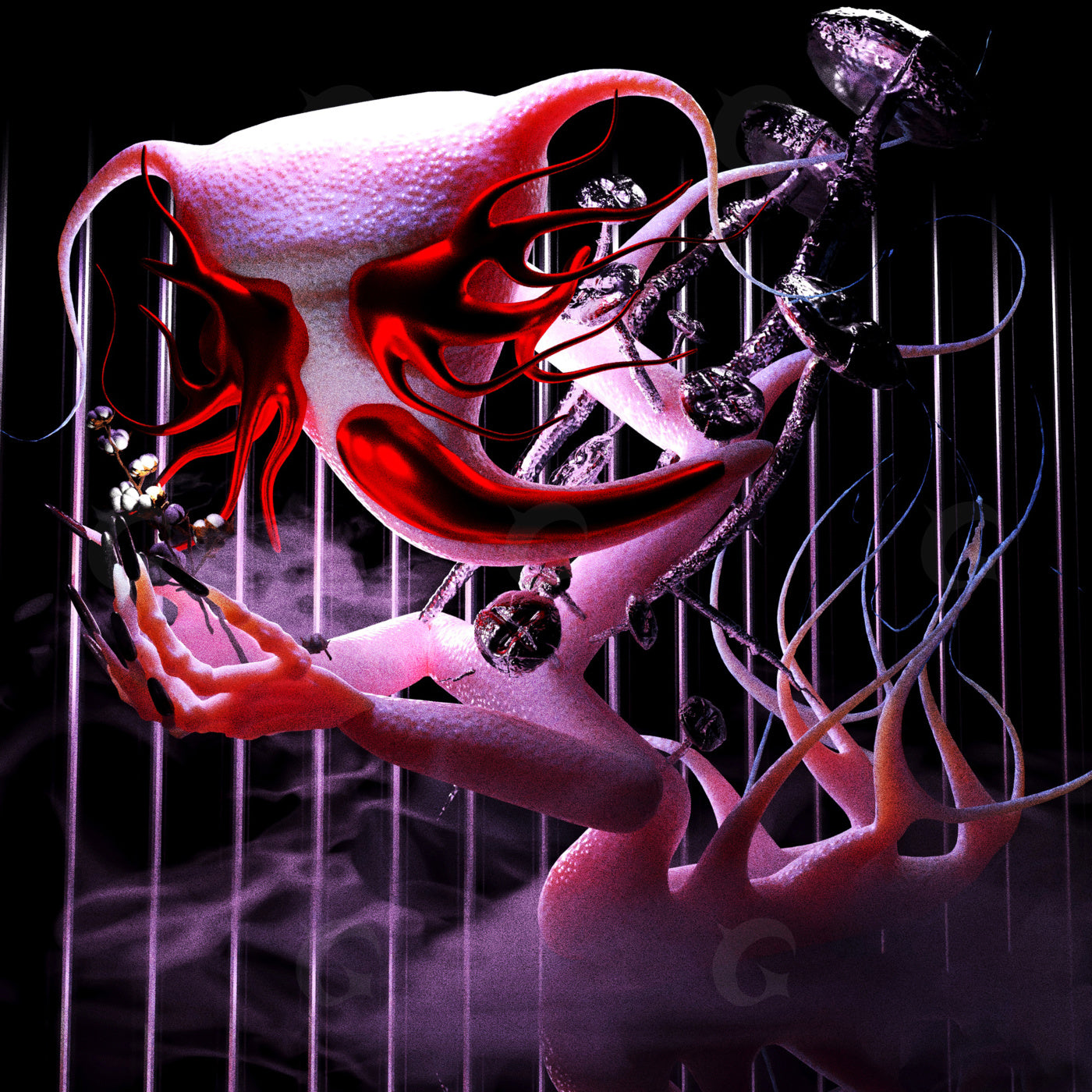 Masked tendril embrace