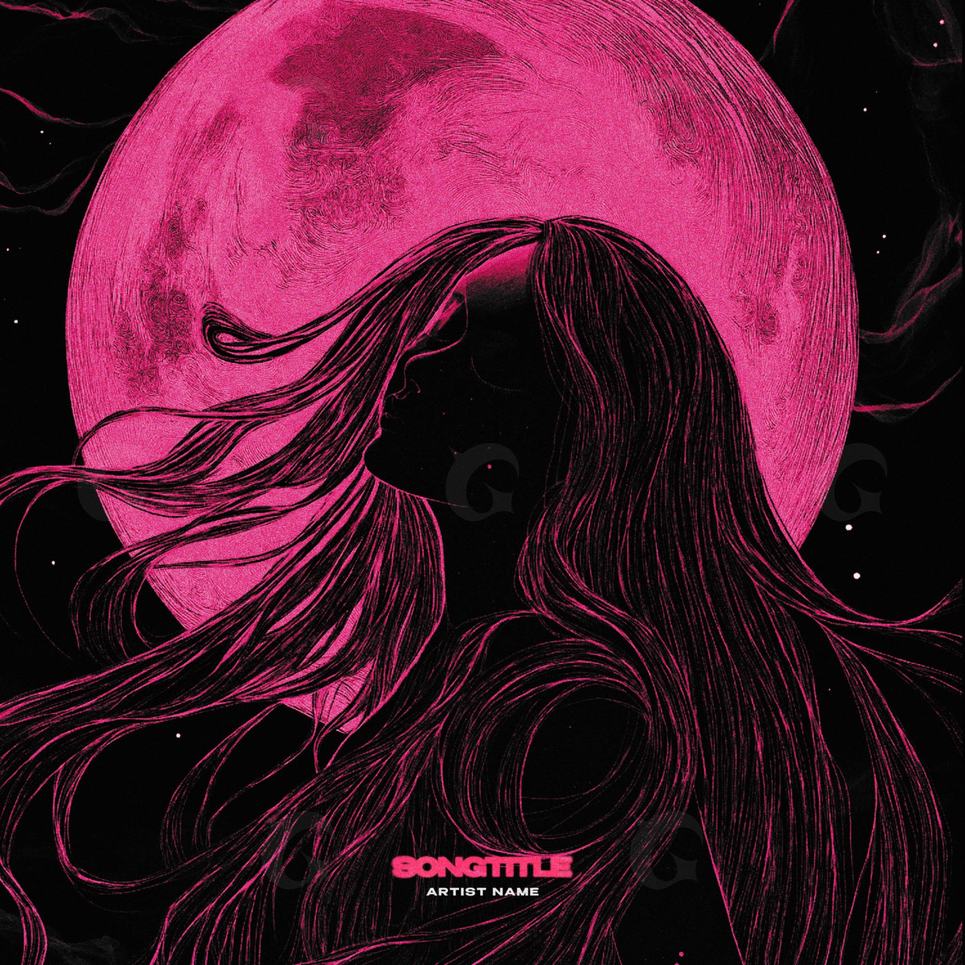 Moonlit hair night