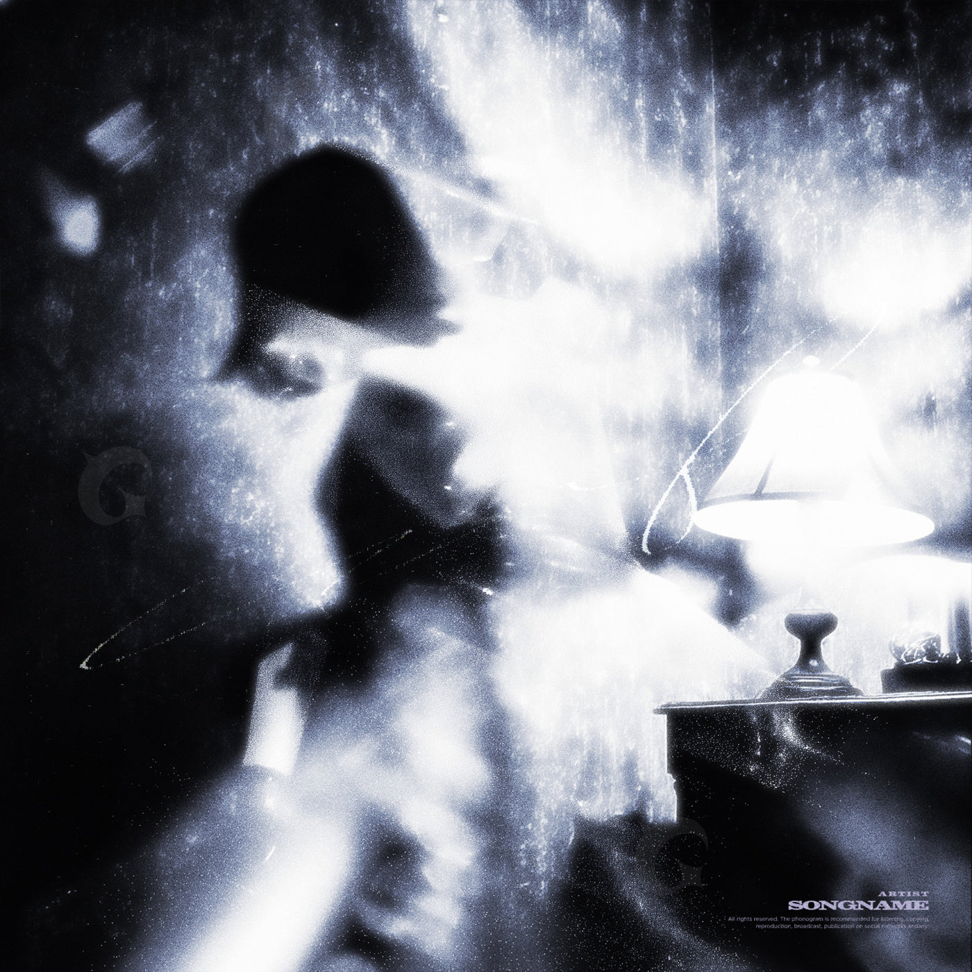Shadowed at lamp