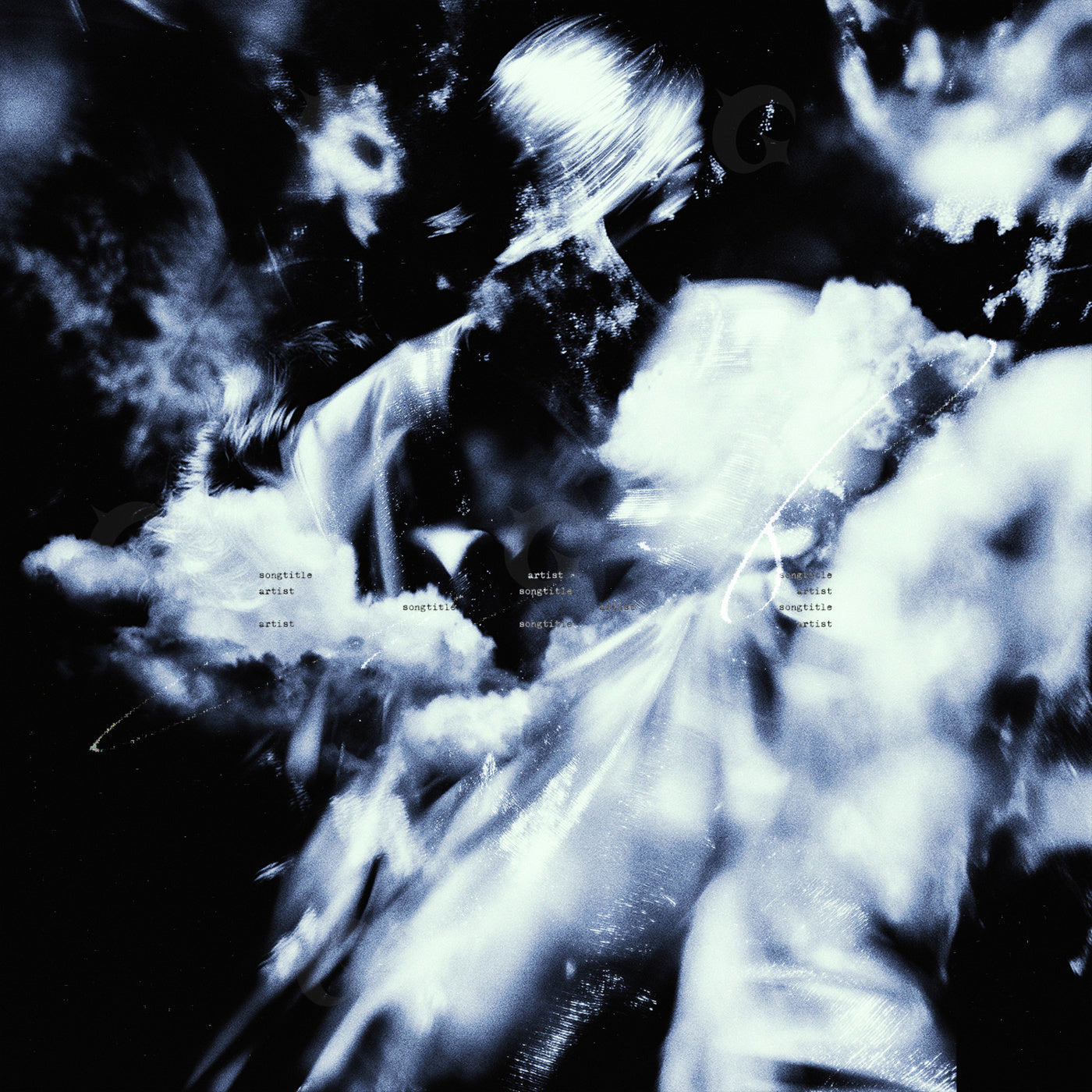 Ethereal figures collide