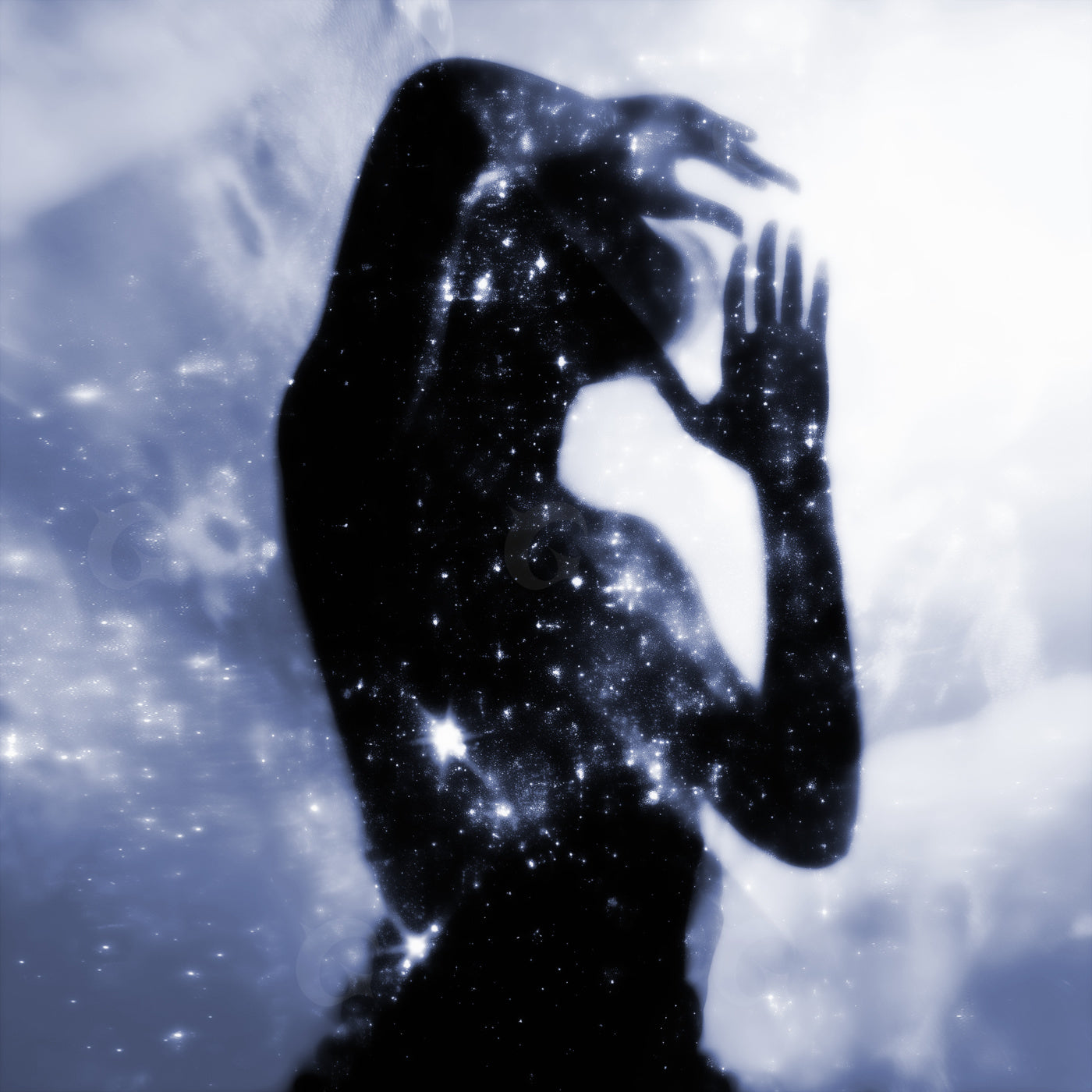 Starlit silhouette reaching