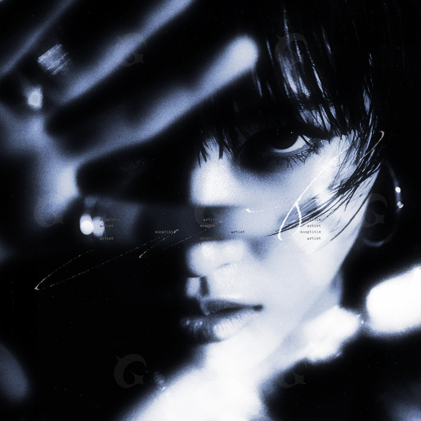 Gaze behind glass