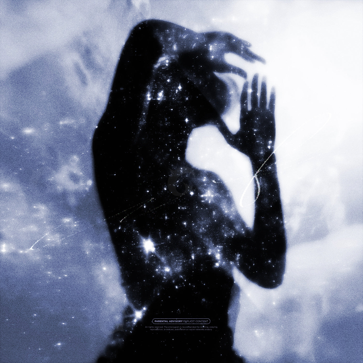 Starlit silhouette embrace