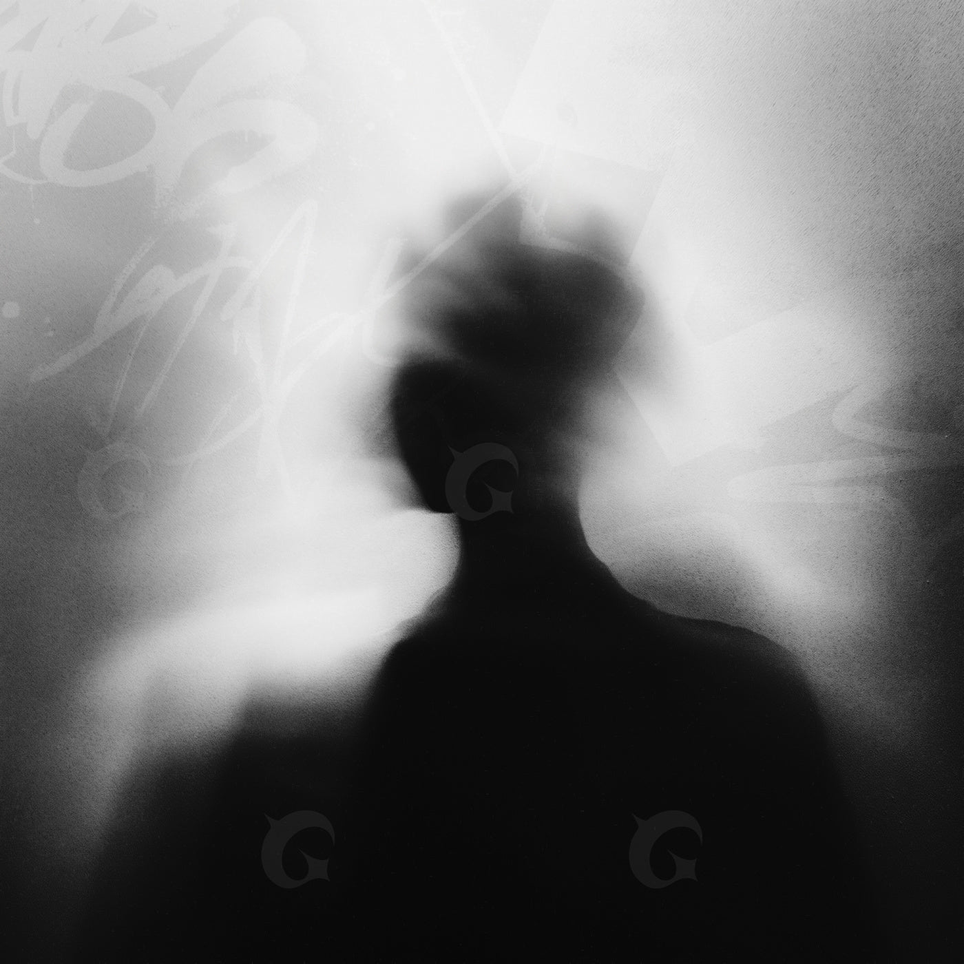 Shadowed silhouette head