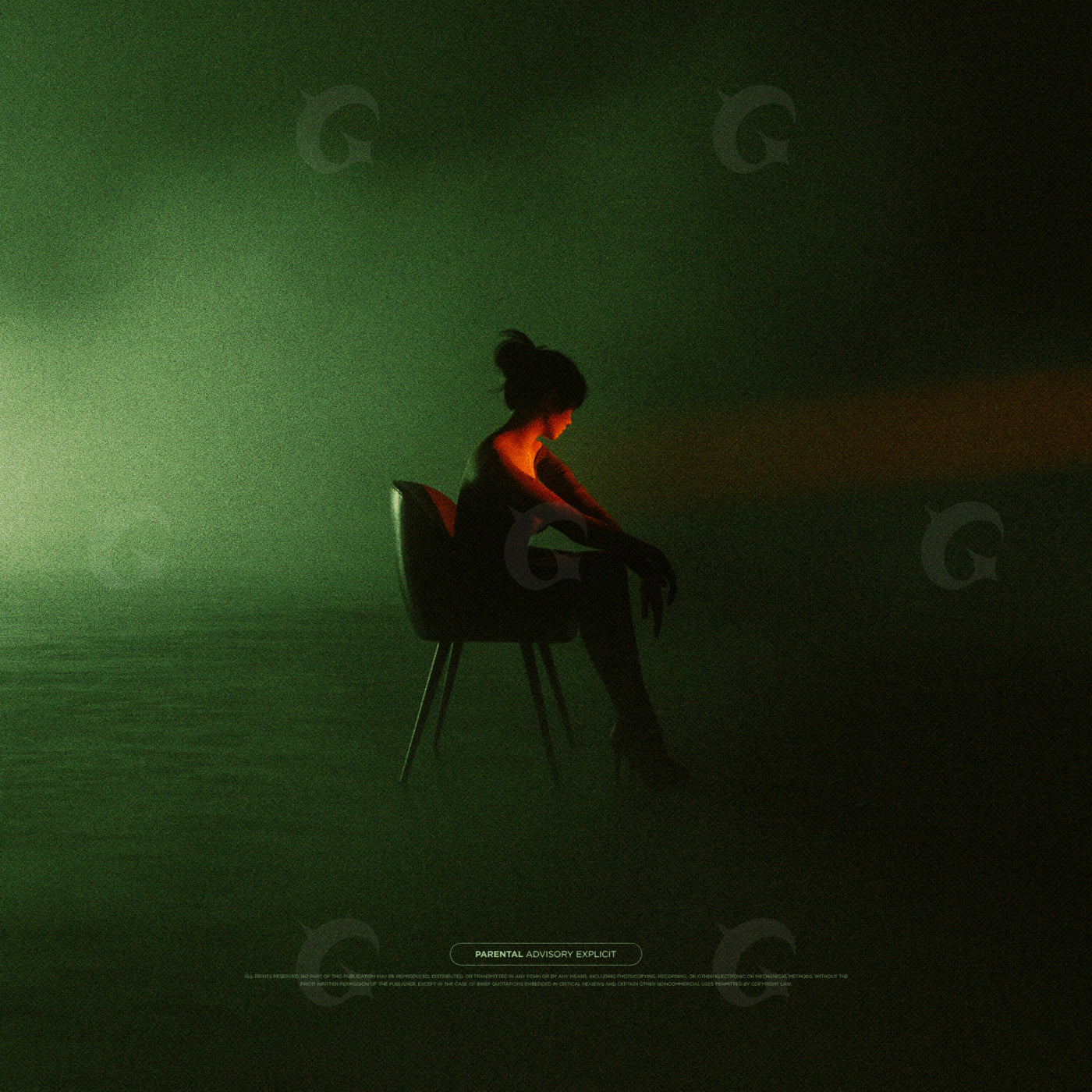 Lonely chair silhouette