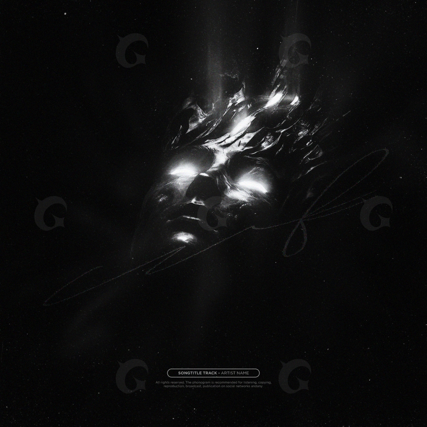 Luminous phantom face