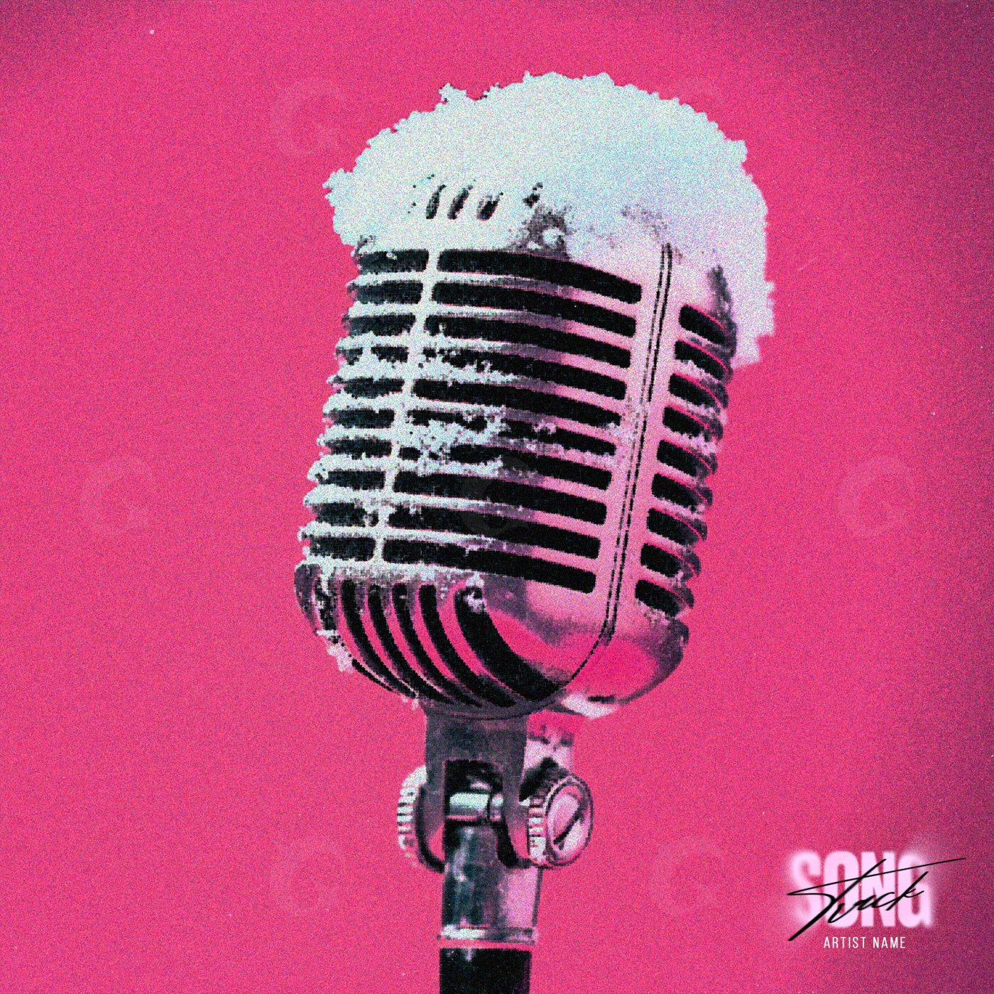 Vintage stage microphone