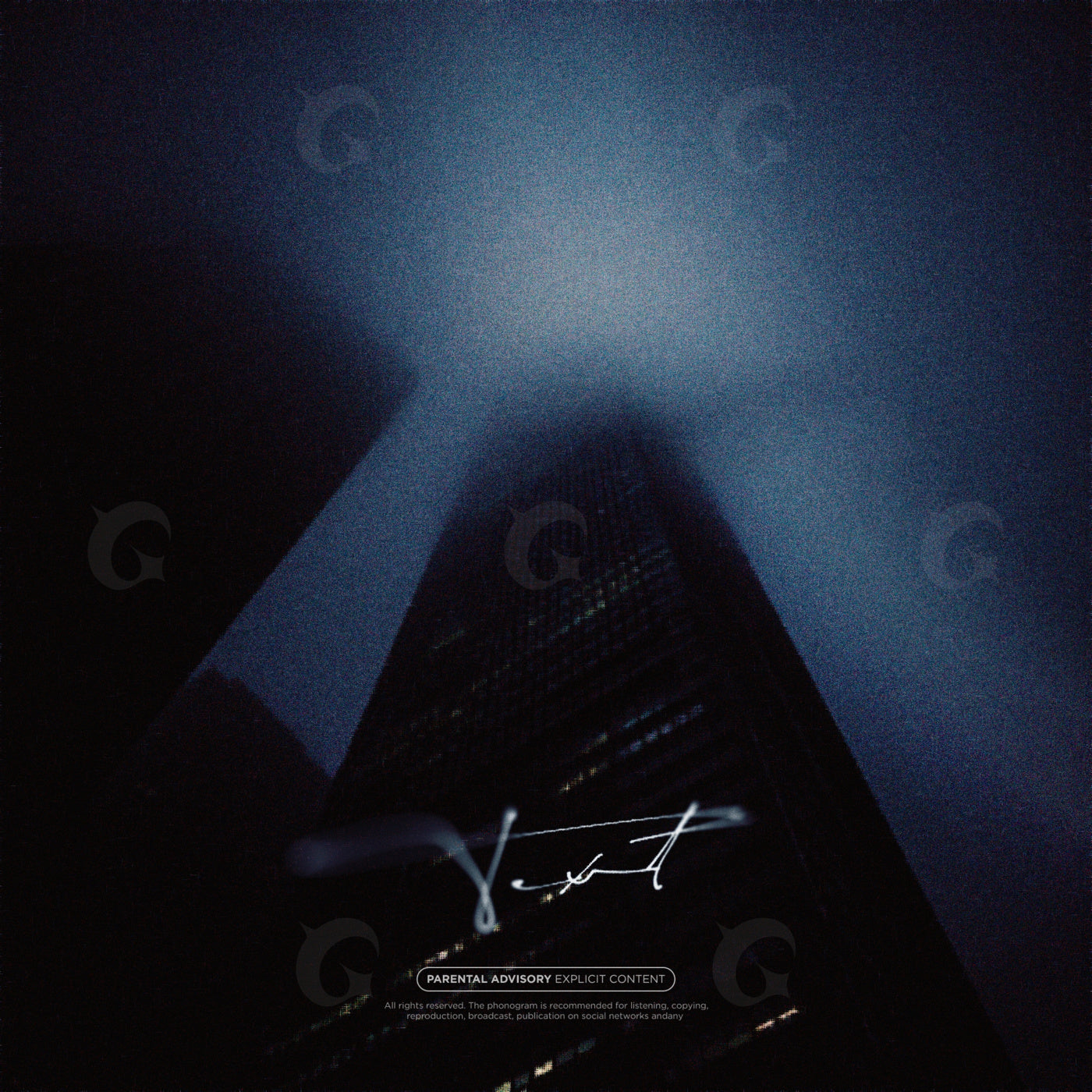 Skyscraper night mist