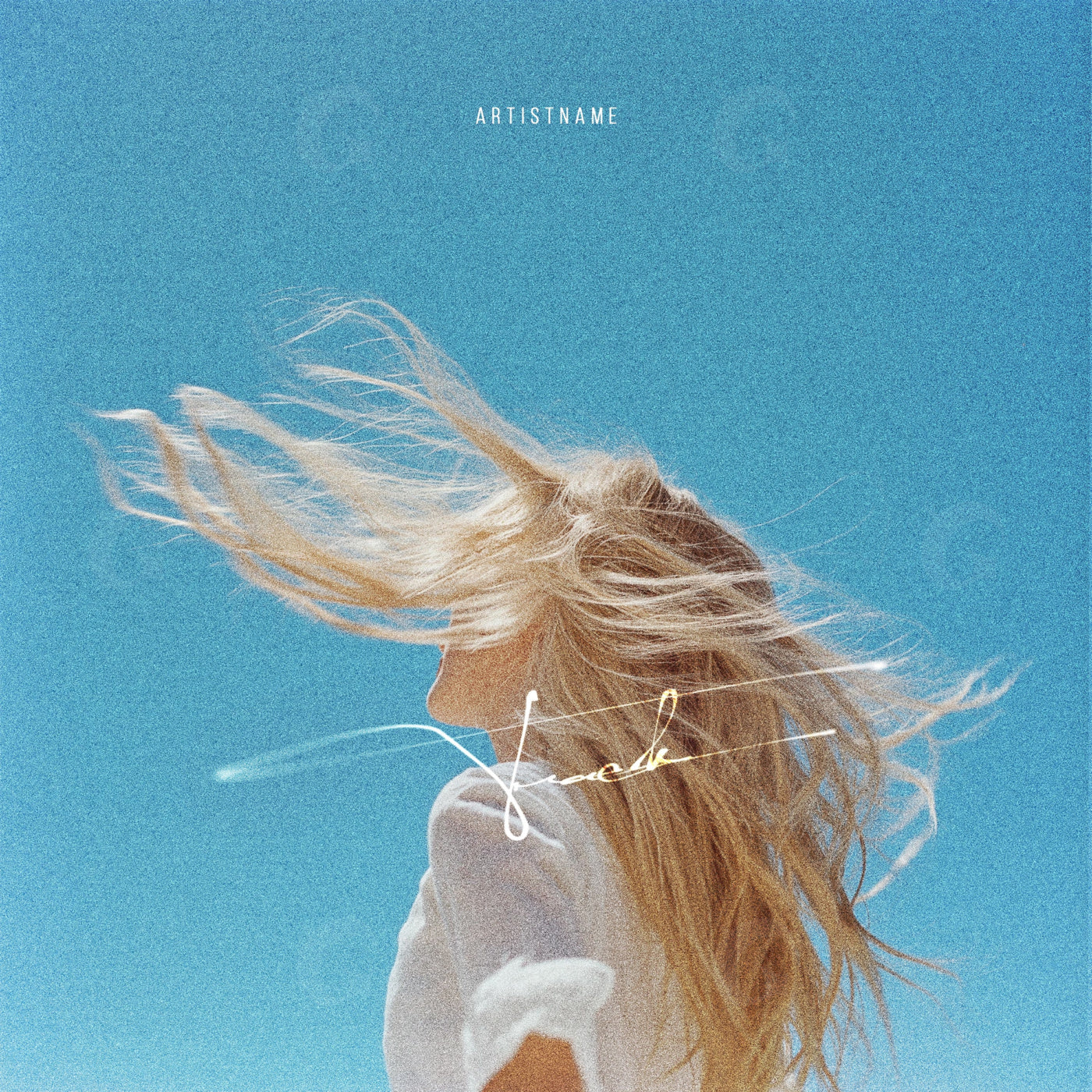 Breezy blonde portrait