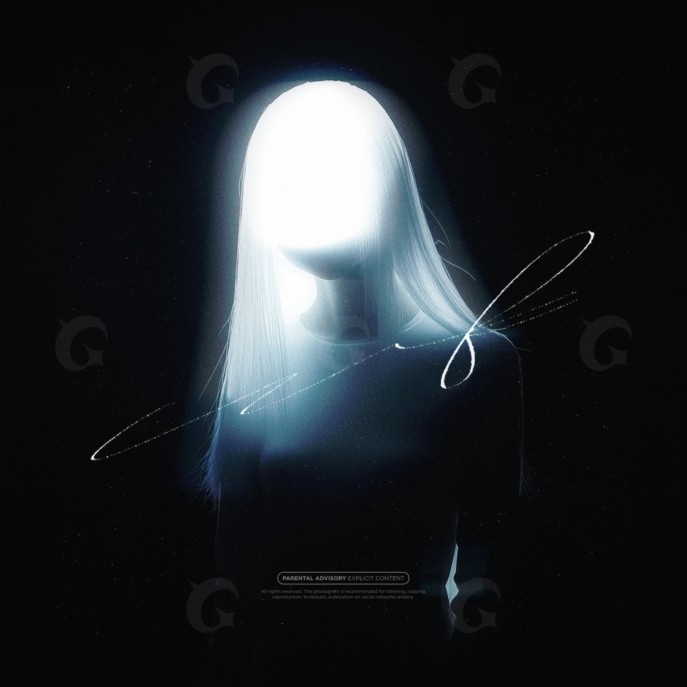 Faceless light woman