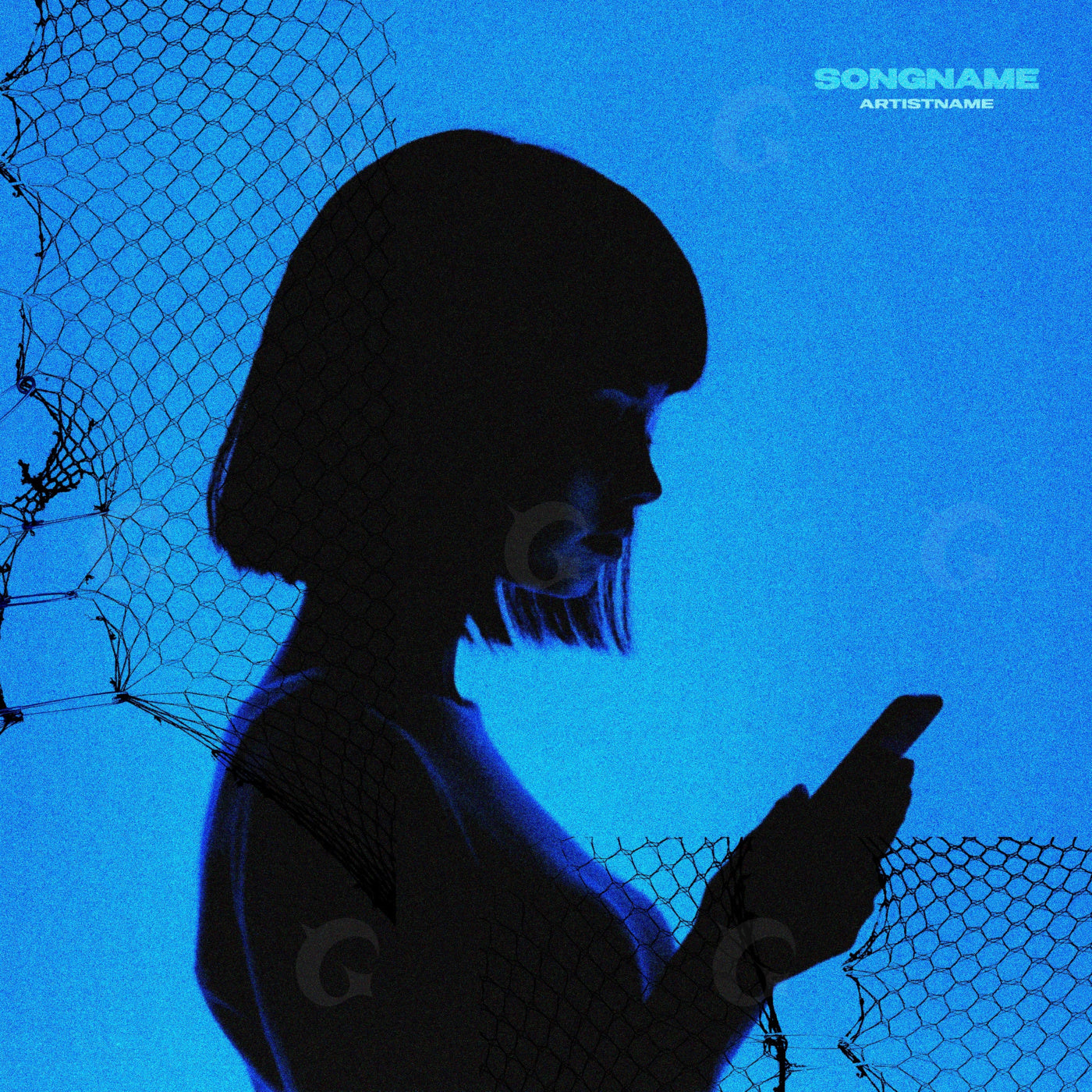 Phone screen silhouette
