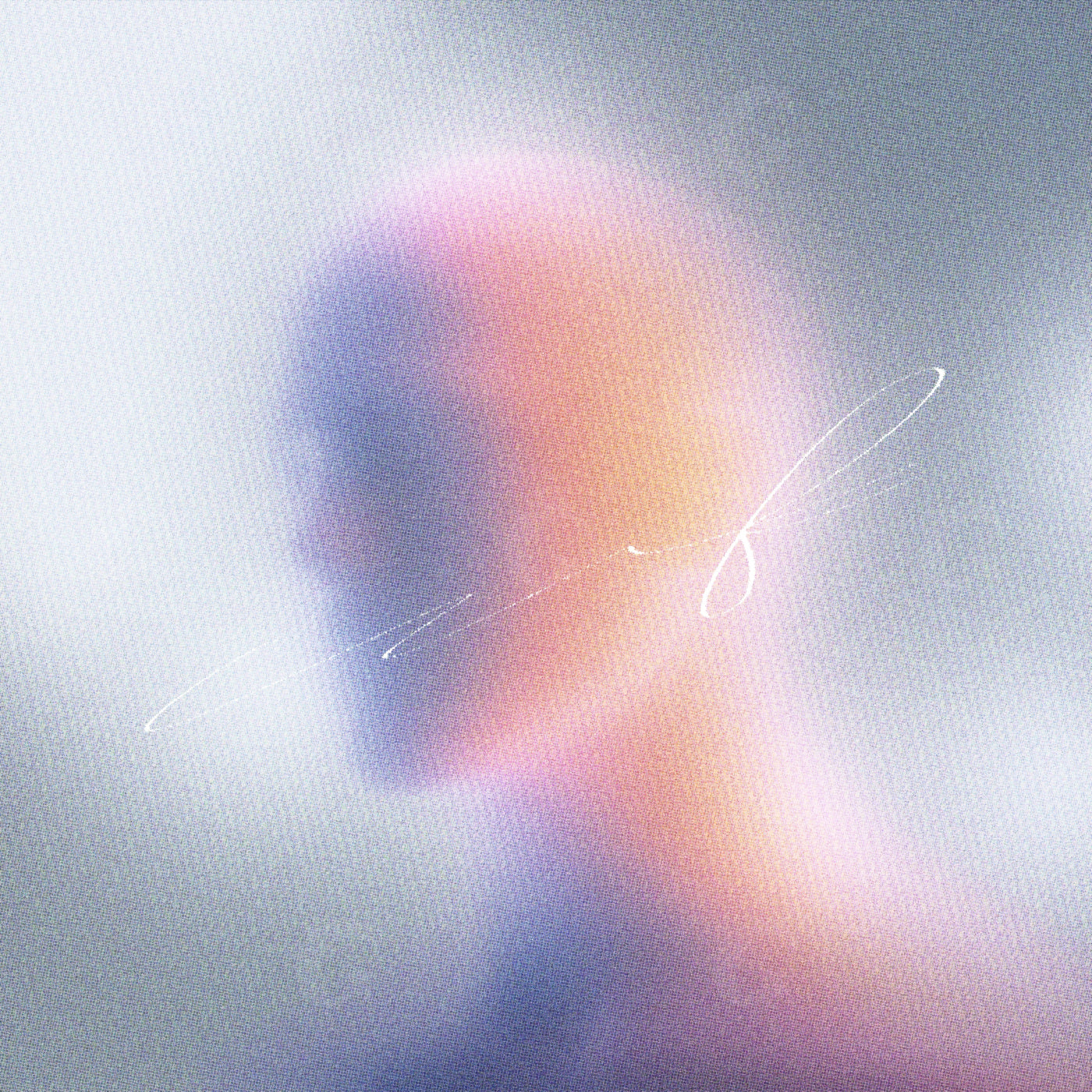 Blurred silhouette with light