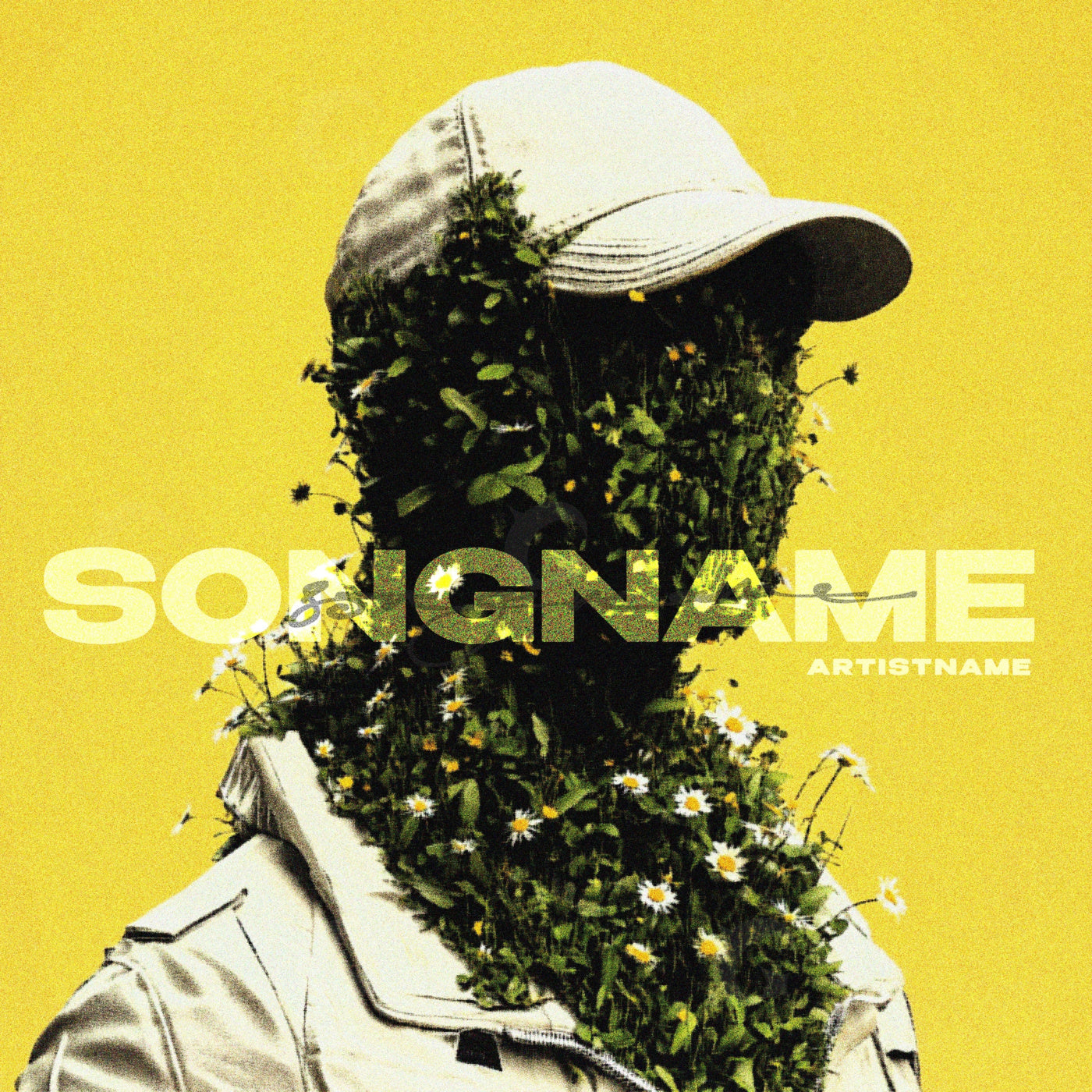 Floral facade portrait