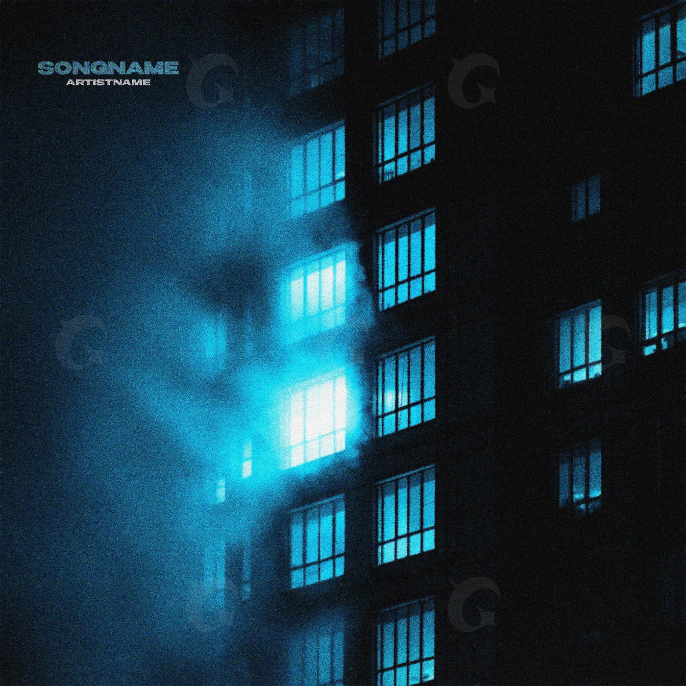 Fogged highrise windowlight