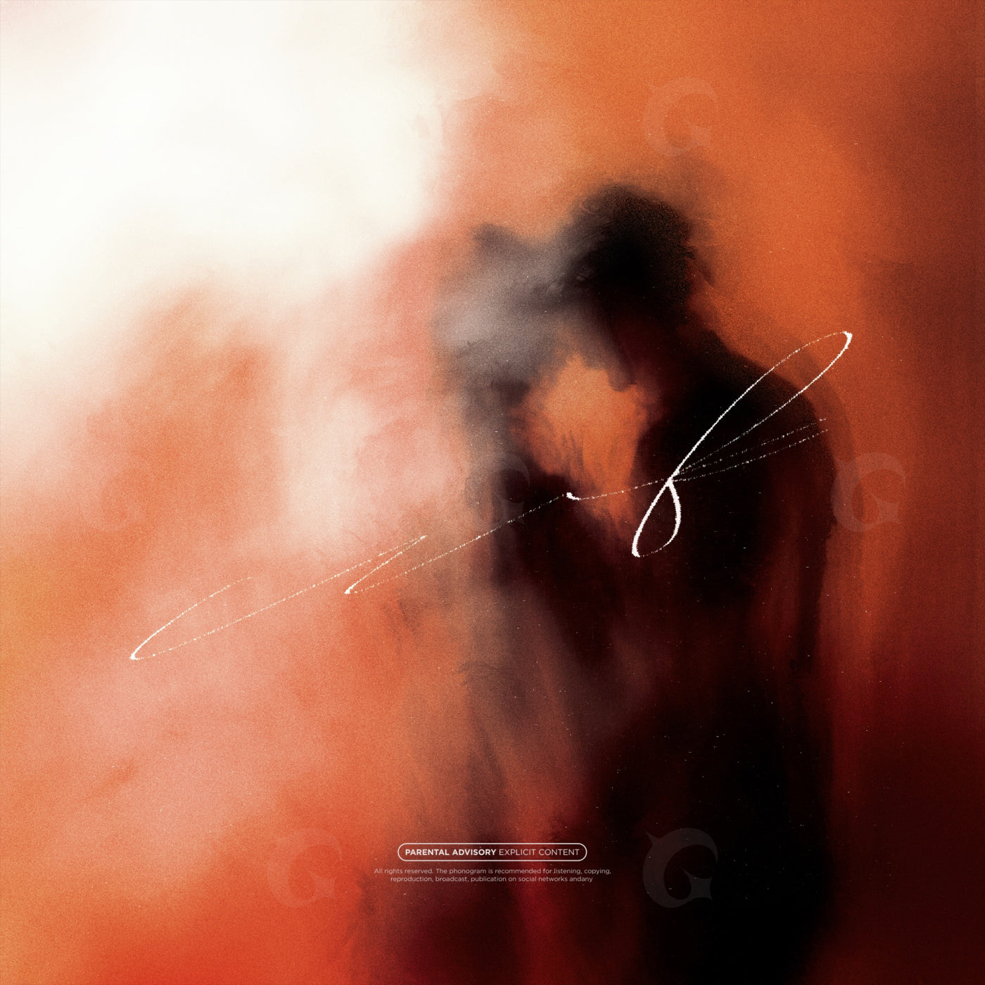 Silhouetted in smoke