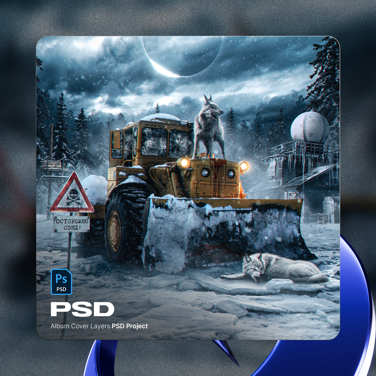 PSD Cover Art Project 13 — editable PSD album cover template