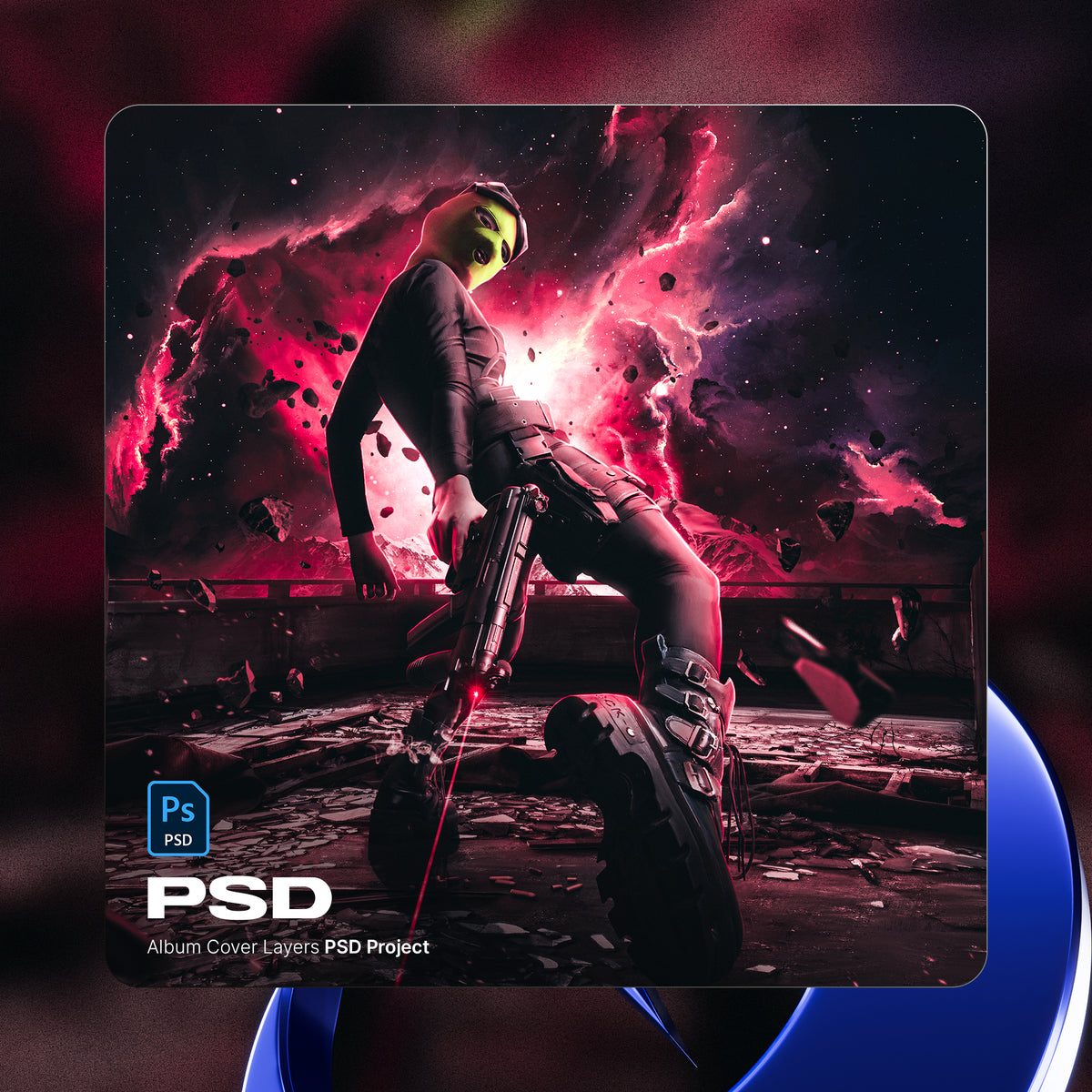 PSD Cover Art Project 16 — editable PSD album cover template