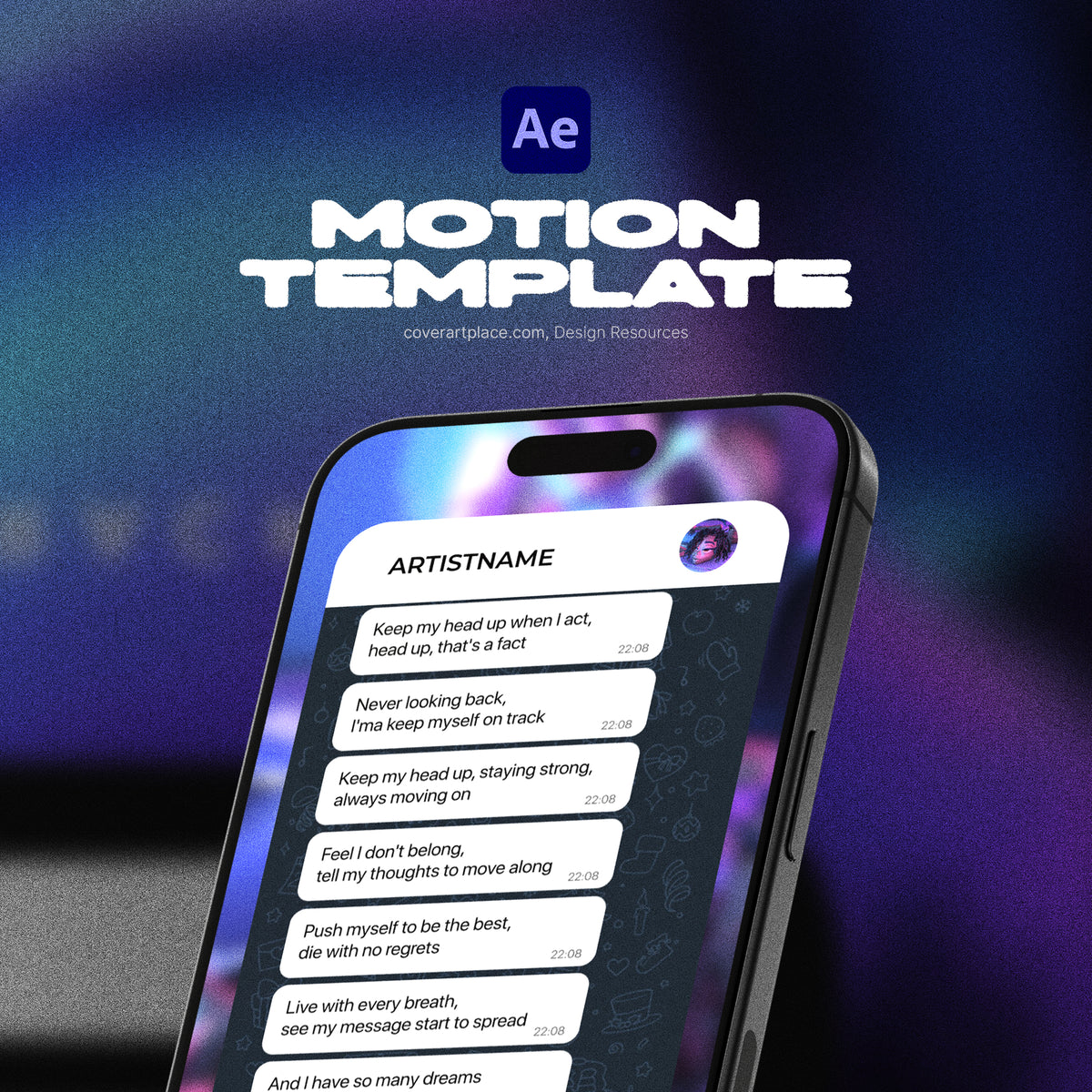 After Effects Animated Cover for Hip-Hop, Trap & Urban Releases