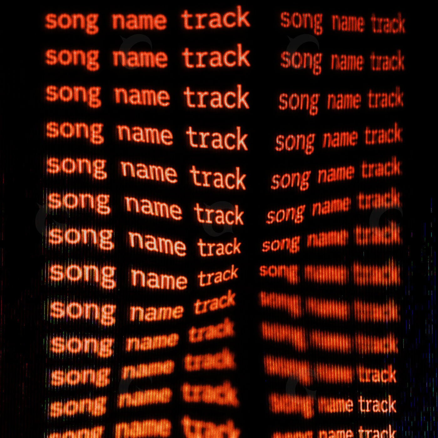 Projector Text Album Cover