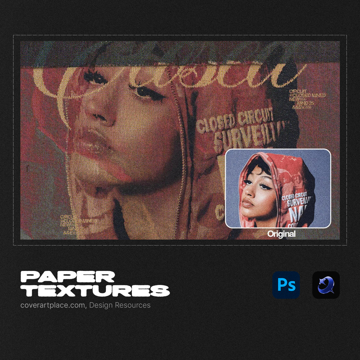 60 Paper Textures 4K — PNG Overlays for Album Cover Art, Posters & Graphic Design