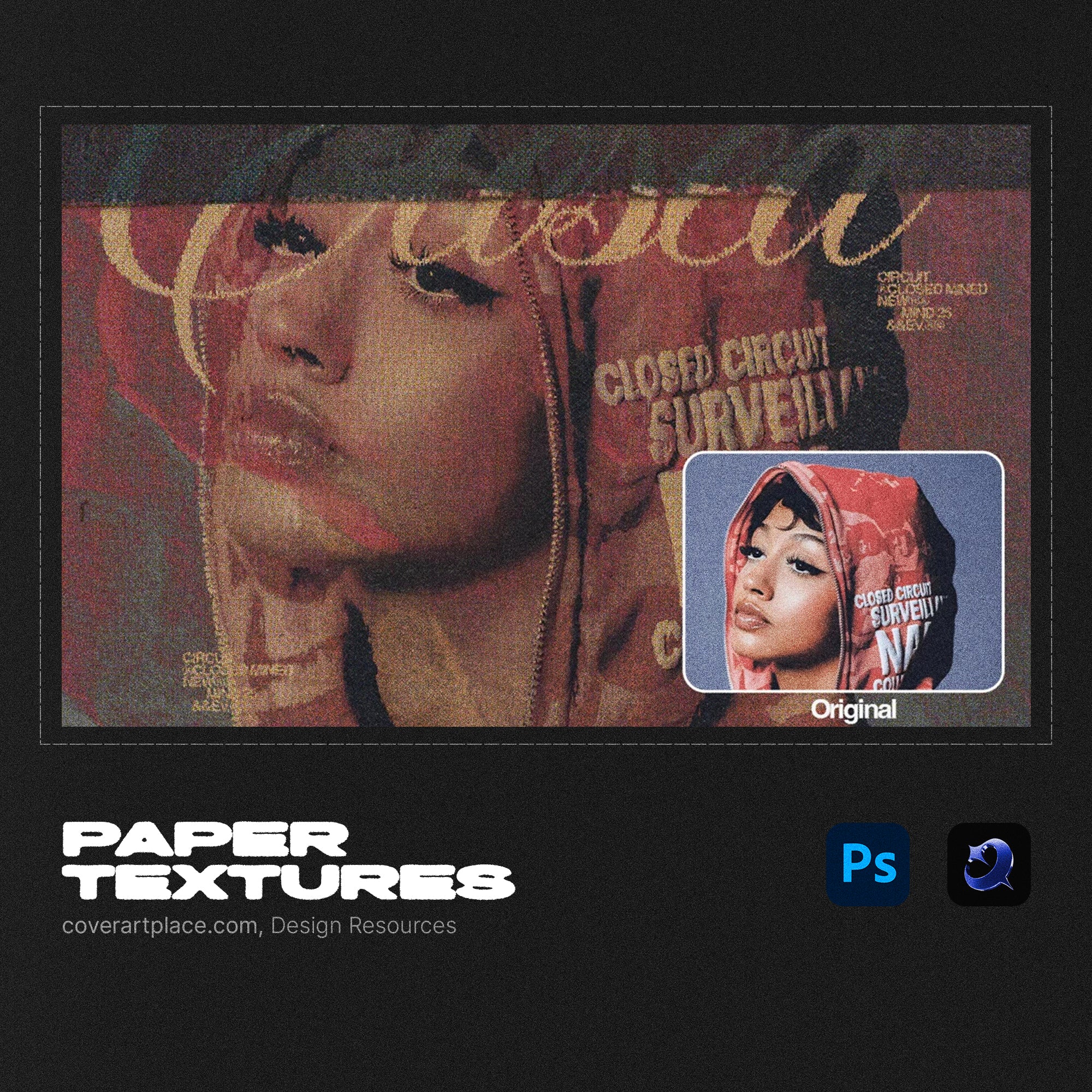 60 Paper Textures 4K — PNG Overlays for Album Cover Art, Posters & Graphic Design