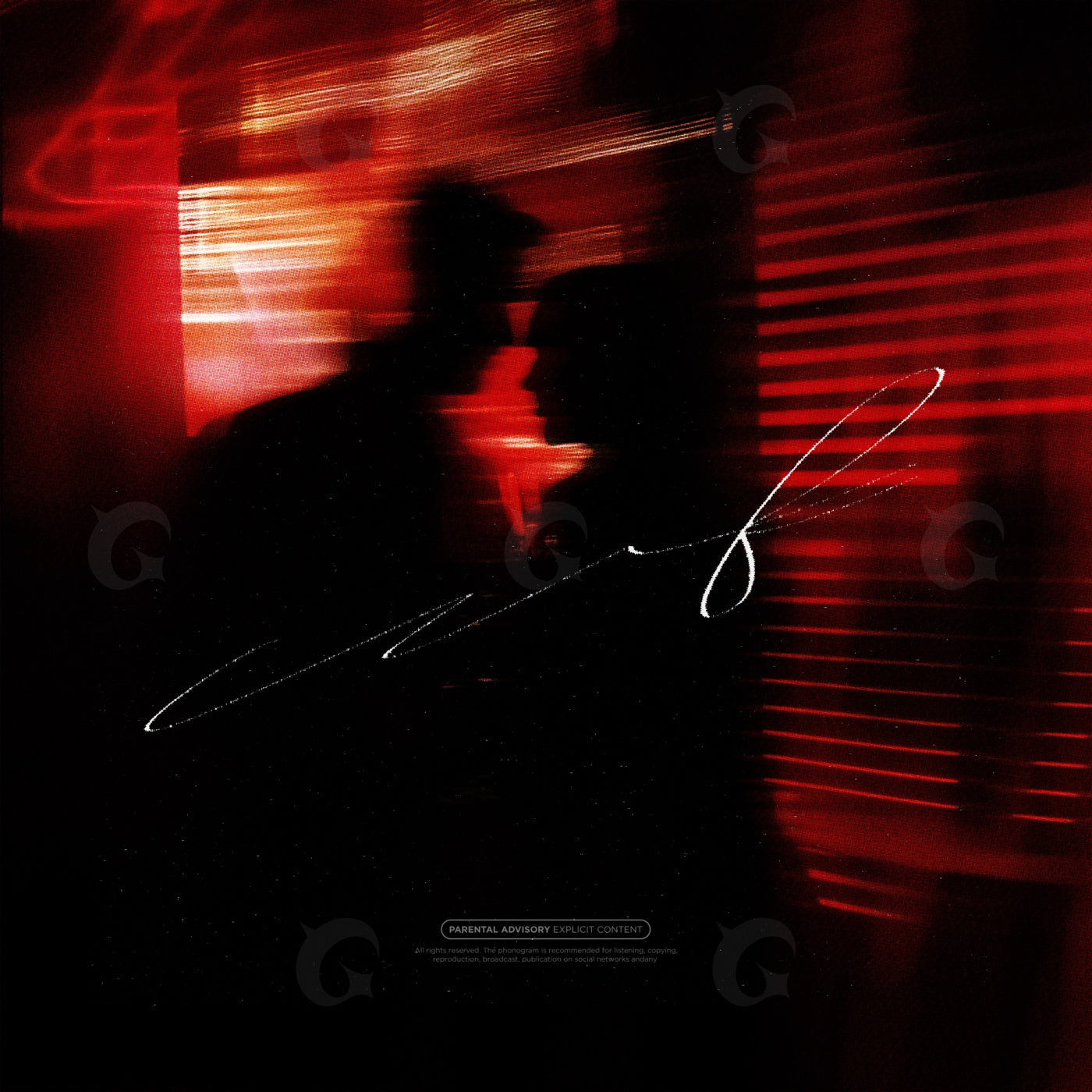 Silhouetted lovers kiss