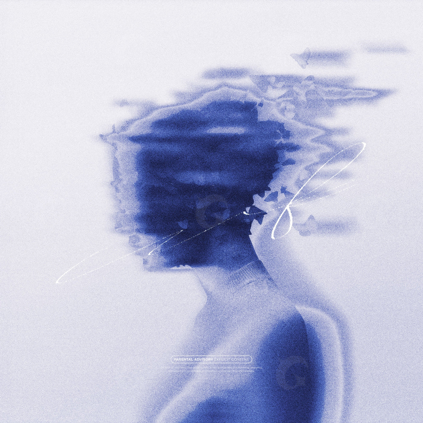 Blurred mind silhouette