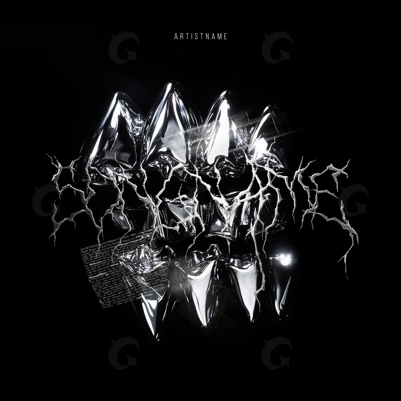 Shattered metallic teeth