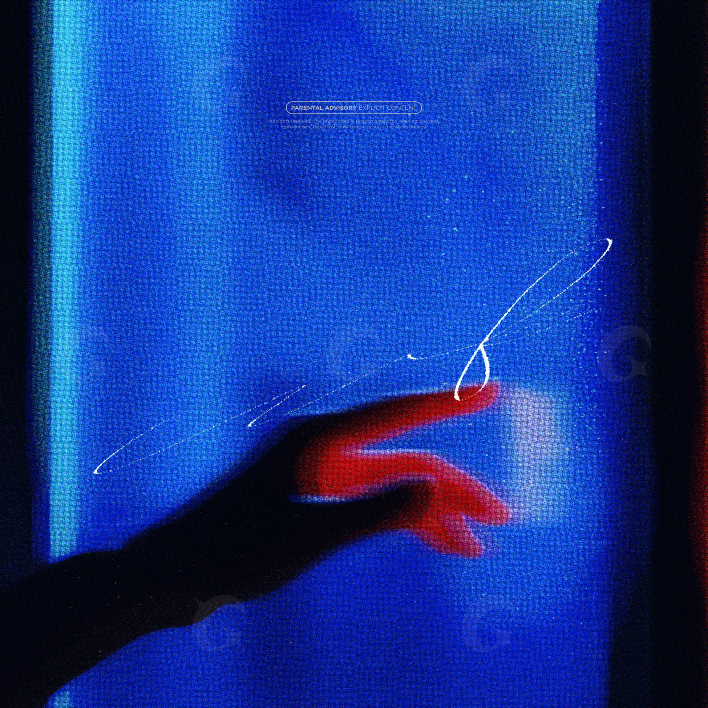 Fingertip light trace