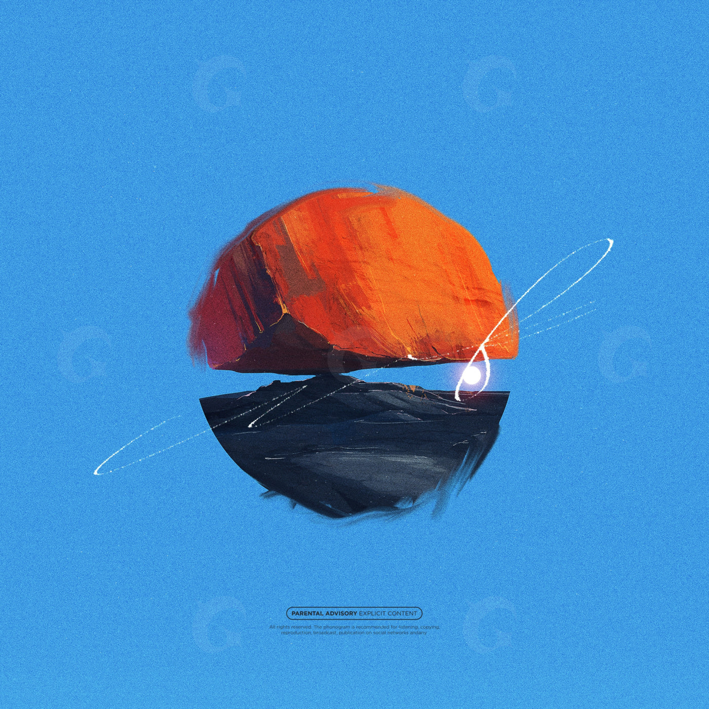 Orbiting rock island