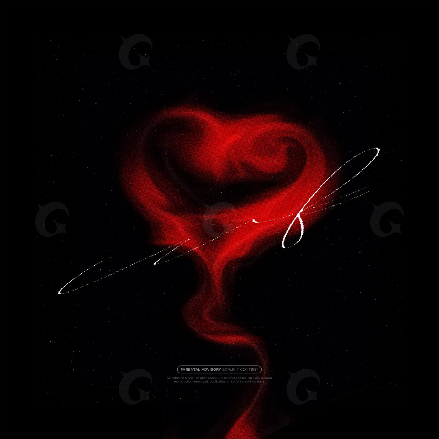 Smoldering heart smoke