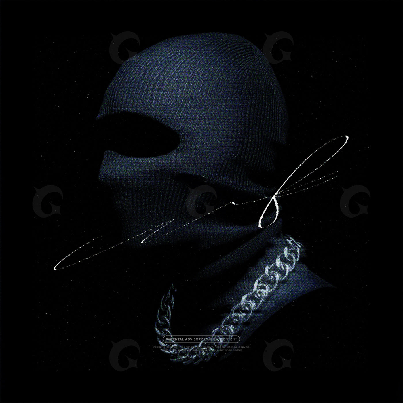 Masked with chain