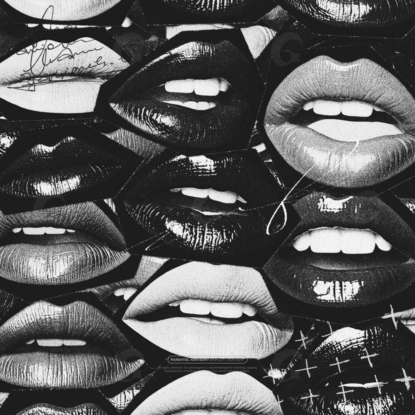 Mouths against mosaic