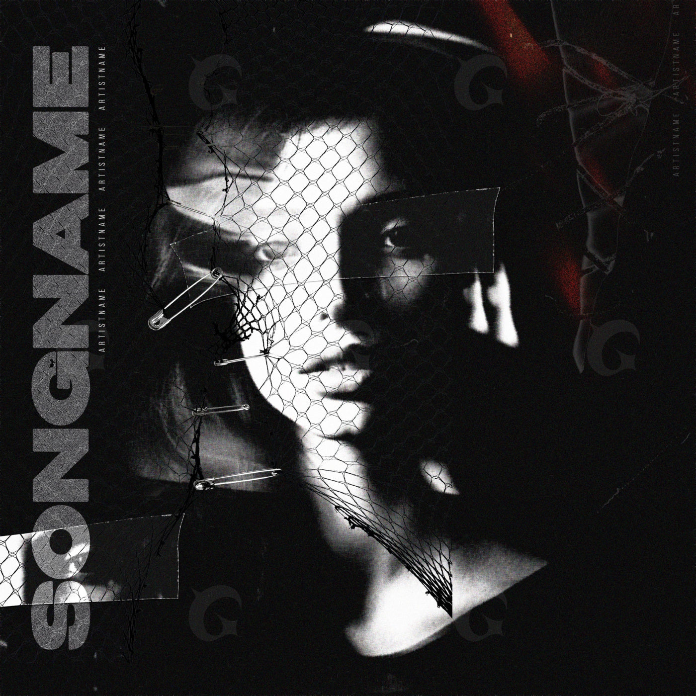 Fragmented face silence