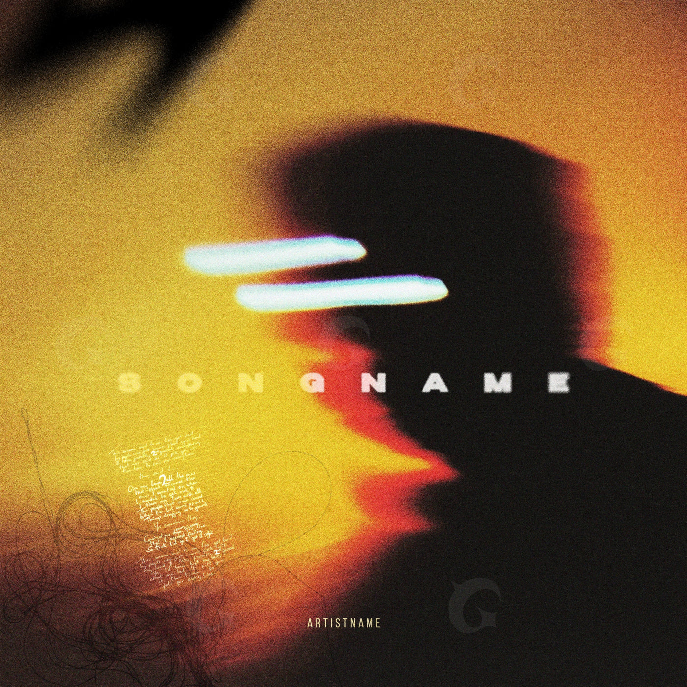 Shadowed neon motion