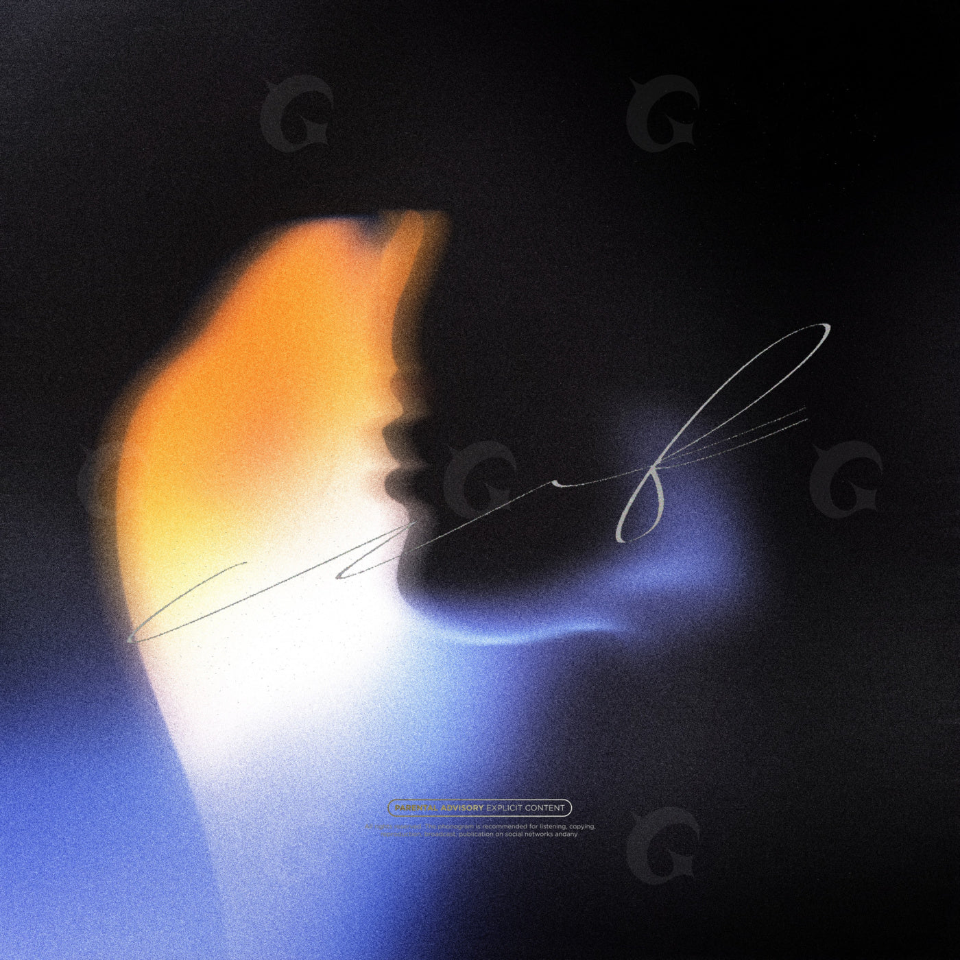 Shadowed face silhouette