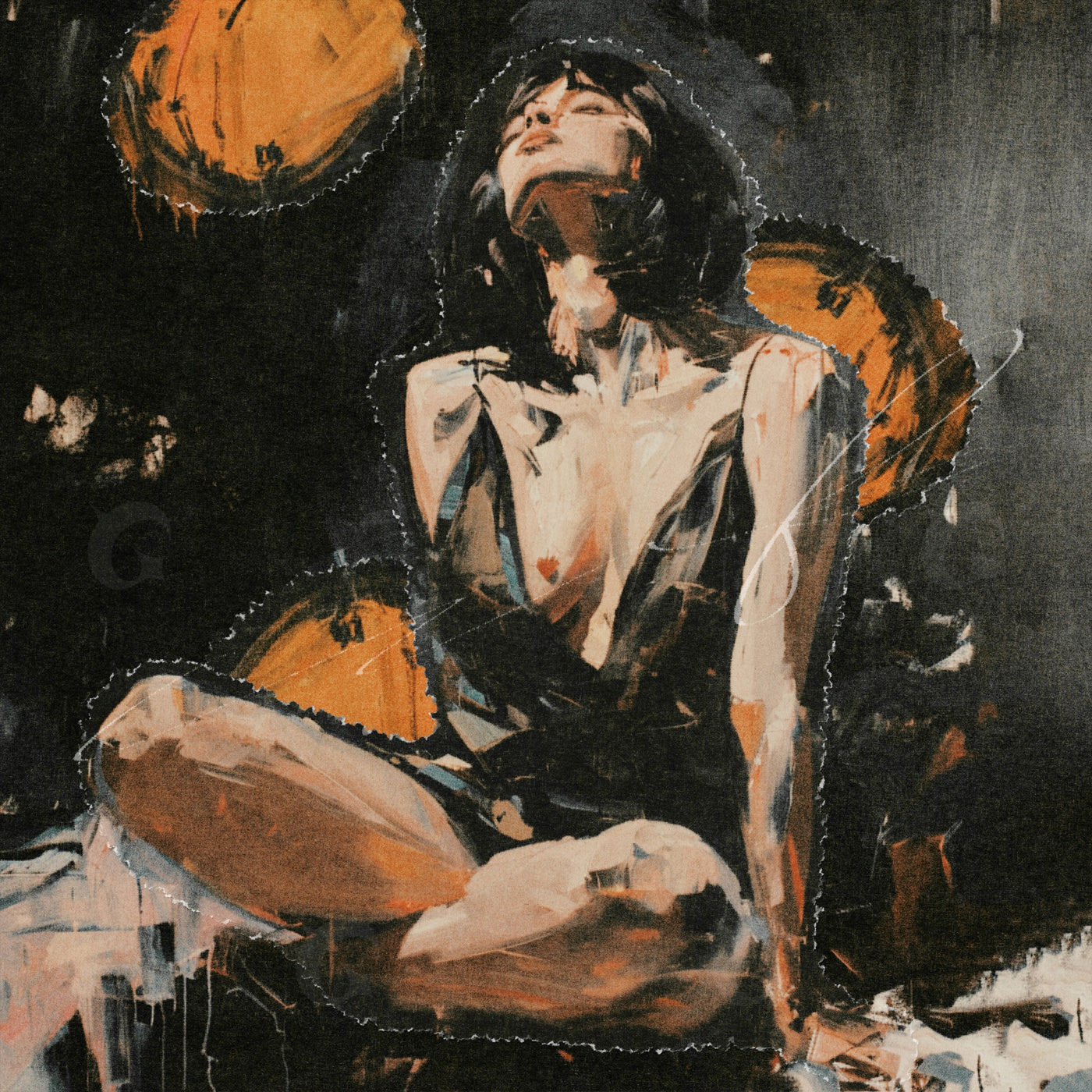 Woman reclining gracefully