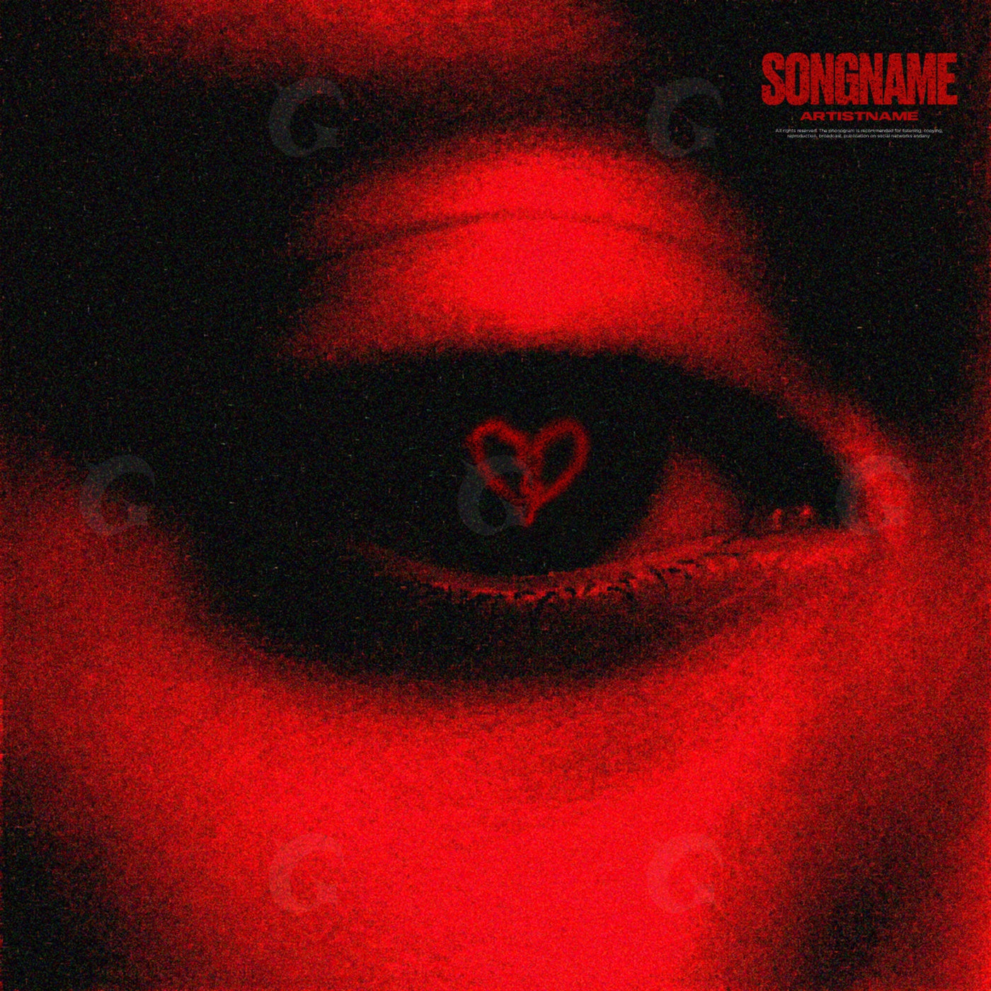 Heartfelt broken gaze