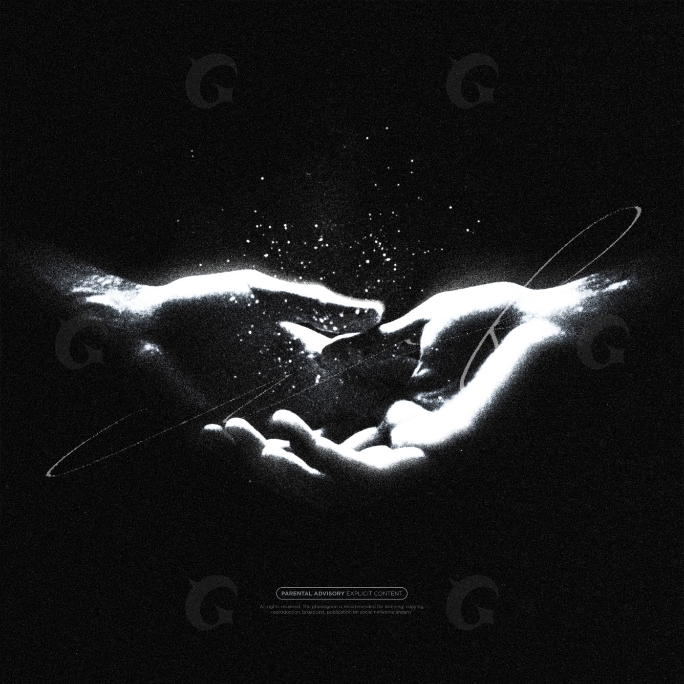 Hands holding starfield