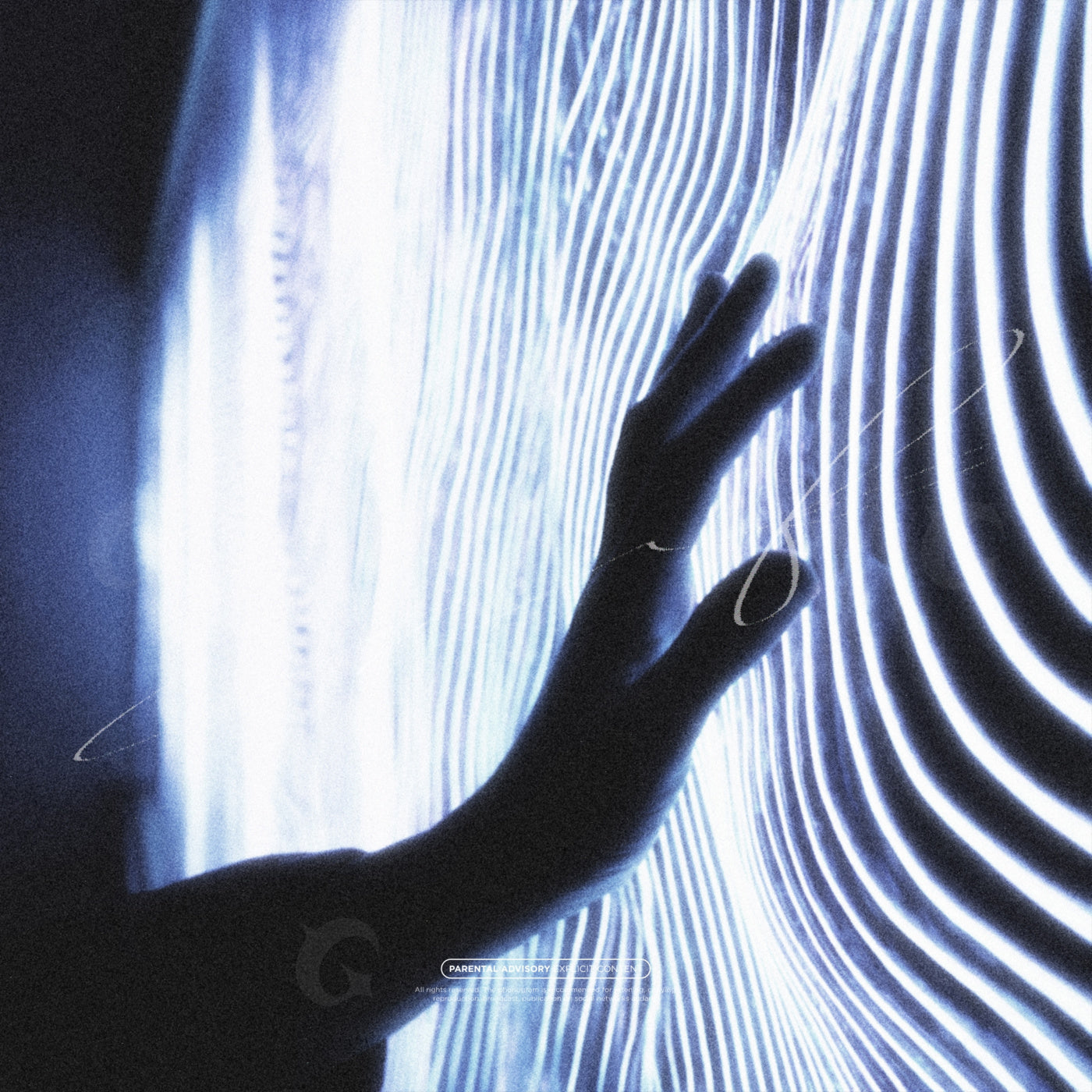 Hand touching light